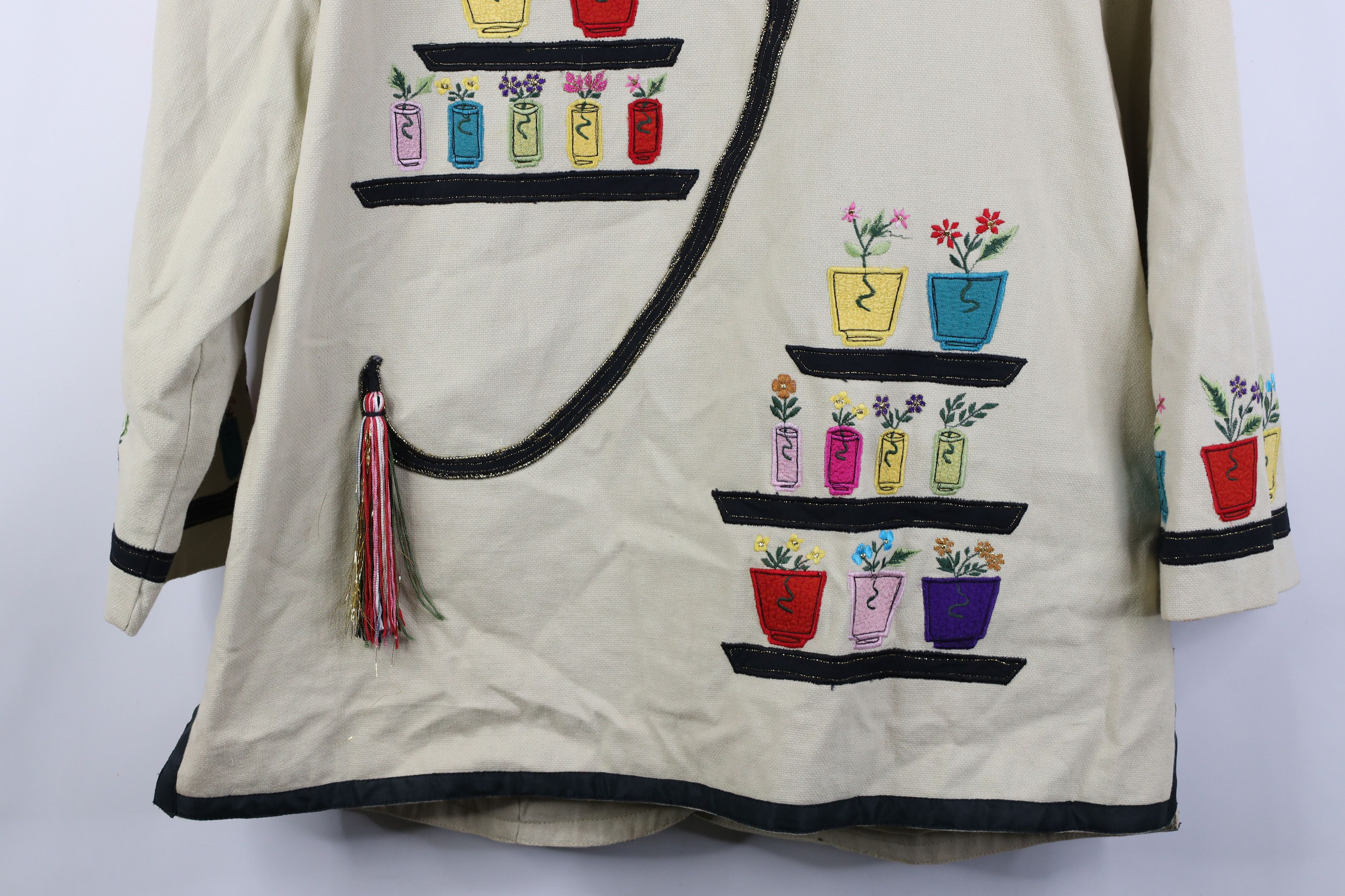 Vintage Vintage 90s Streetwear Flower Garden Suit Blazer Jacket Size XL / US 12-14 / IT 48-50 - 16 Thumbnail