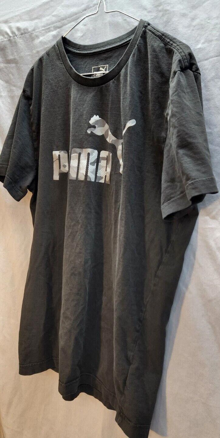 Puma Puma Athletic Tshirt Black With Grey Camo Graphic Tee Size L Size US L / EU 52-54 / 3 - 4 Thumbnail