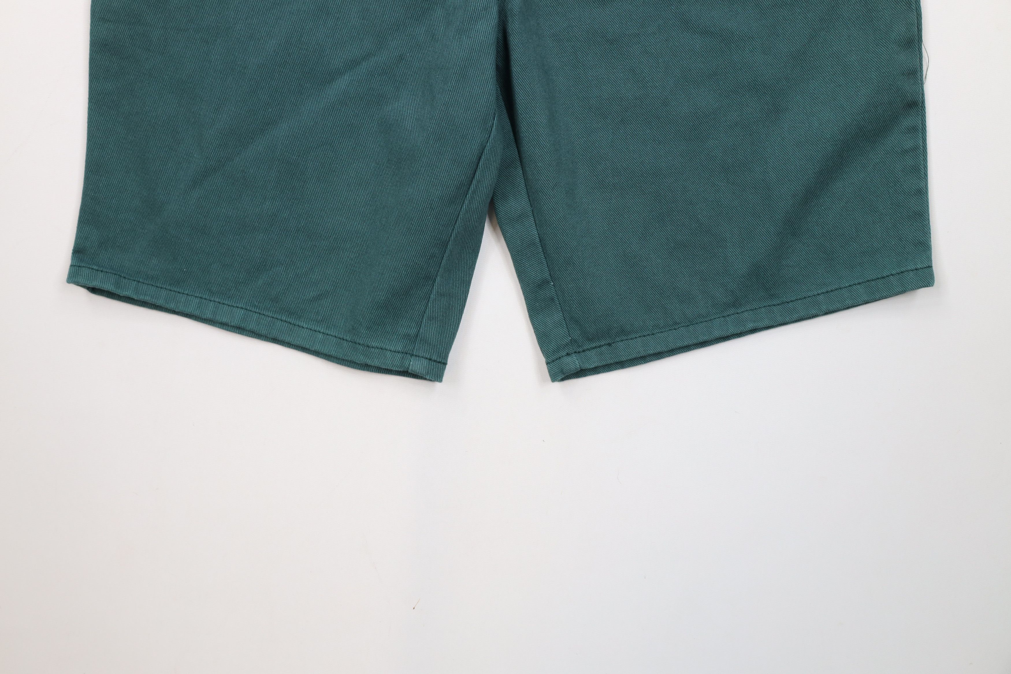 Vintage Deadstock Vintage 90s Streetwear Jean Shorts Jorts Green Size 34" / US 12 / IT 48 - 4 Thumbnail