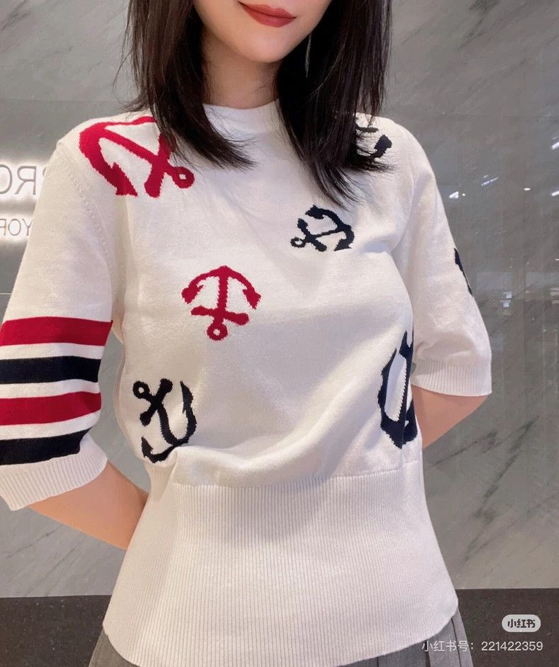 Thom Browne Thom Browne Ship anchor knit short sleeved jacket Size S / US 4 / IT 40 - 6 Thumbnail