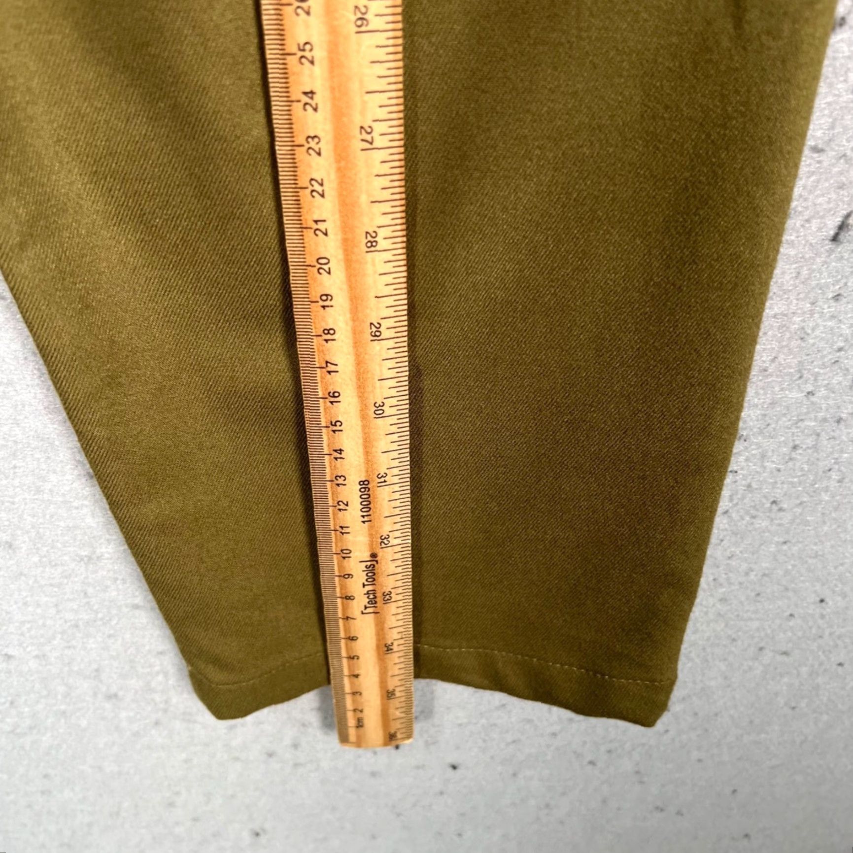 Zara Zara Womens XS Olive Green Relaxed Fit Cropped Trousers Cargo Pants Size 26" / US 2 / IT 38 - 6 Thumbnail