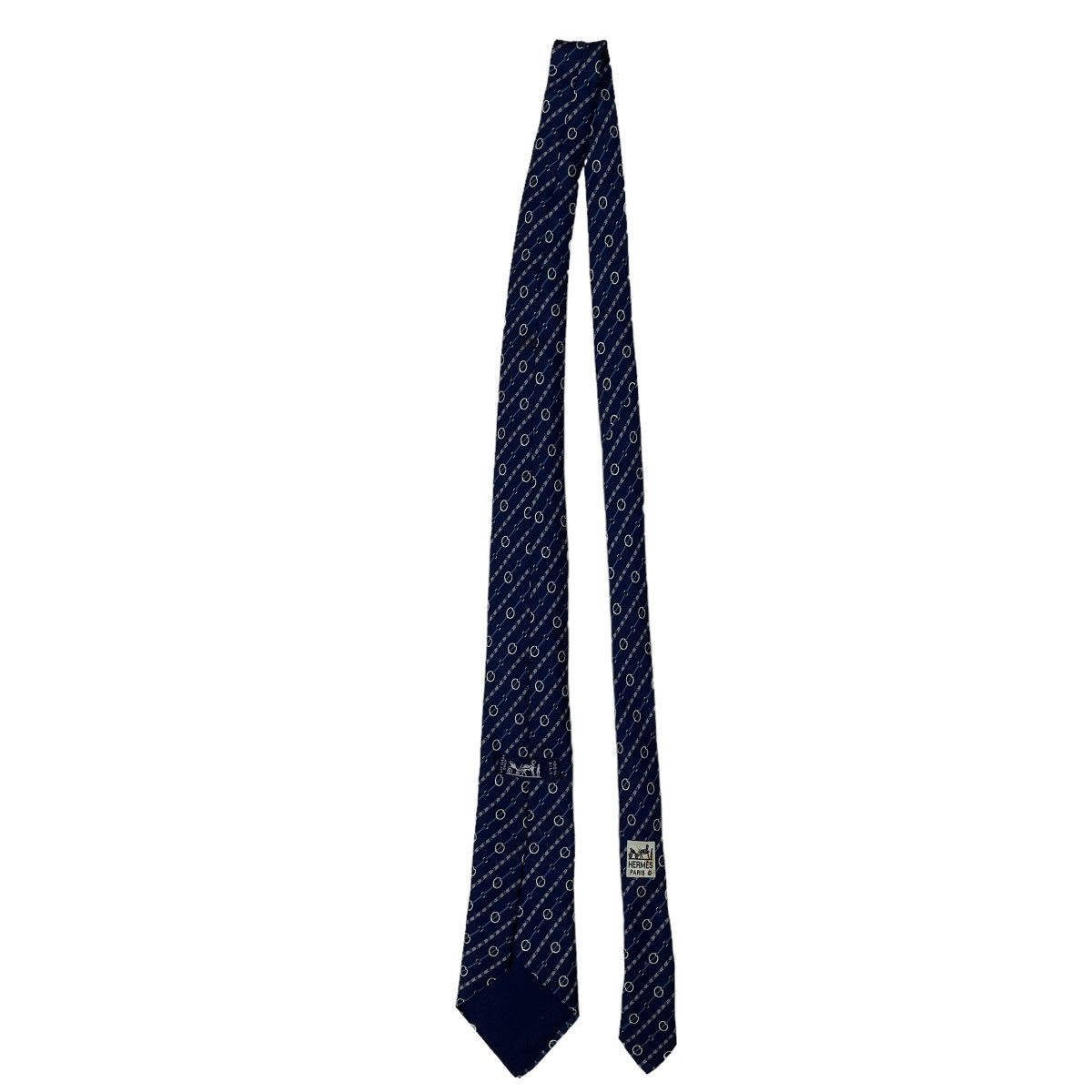 Hermes Hermes Paris Chained Arrows Silk Ties 7962 TA Size ONE SIZE - 4 Thumbnail