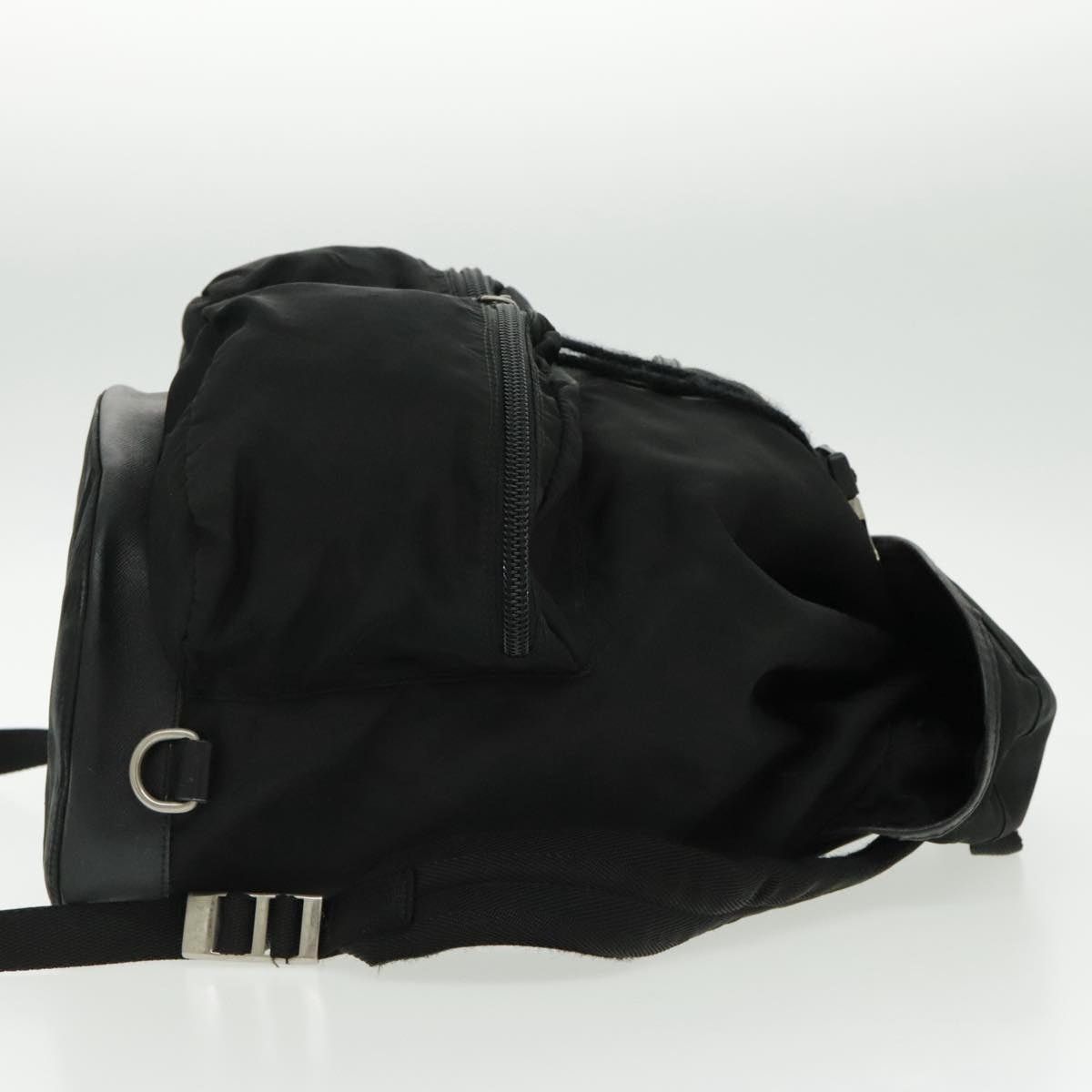 Prada PRADA Backpack Nylon Black Silver Size ONE SIZE - 4 Thumbnail