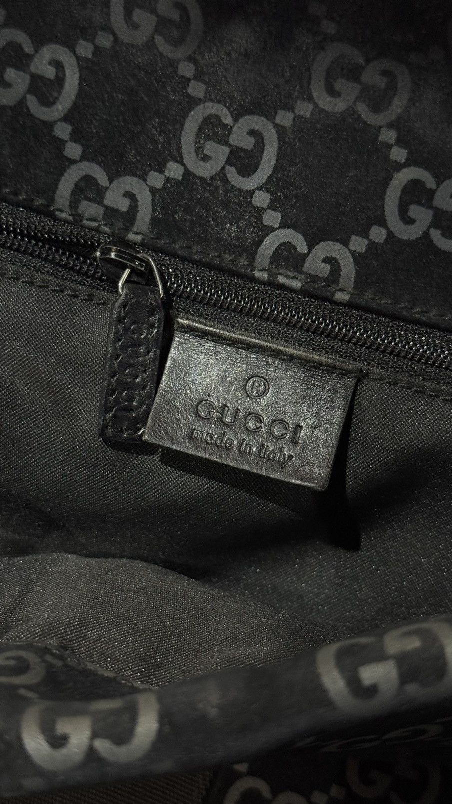 Gucci GUCCI Jackie / Backpack / Suede / Black / GG pattern Size ONE SIZE - 11 Thumbnail