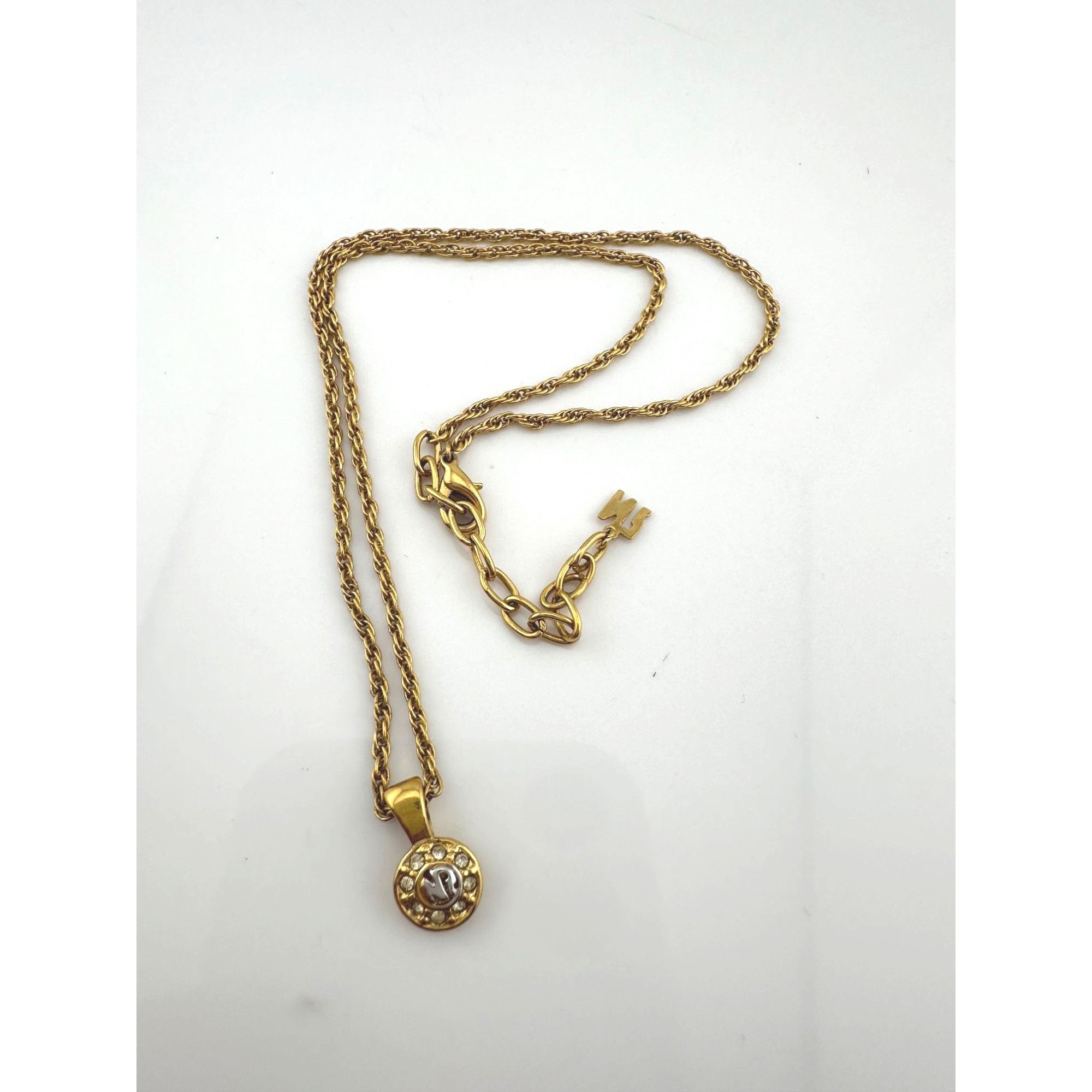 Nina Ricci Nina Ricci Round Rhinestone Necklace Size ONE SIZE - 6 Thumbnail