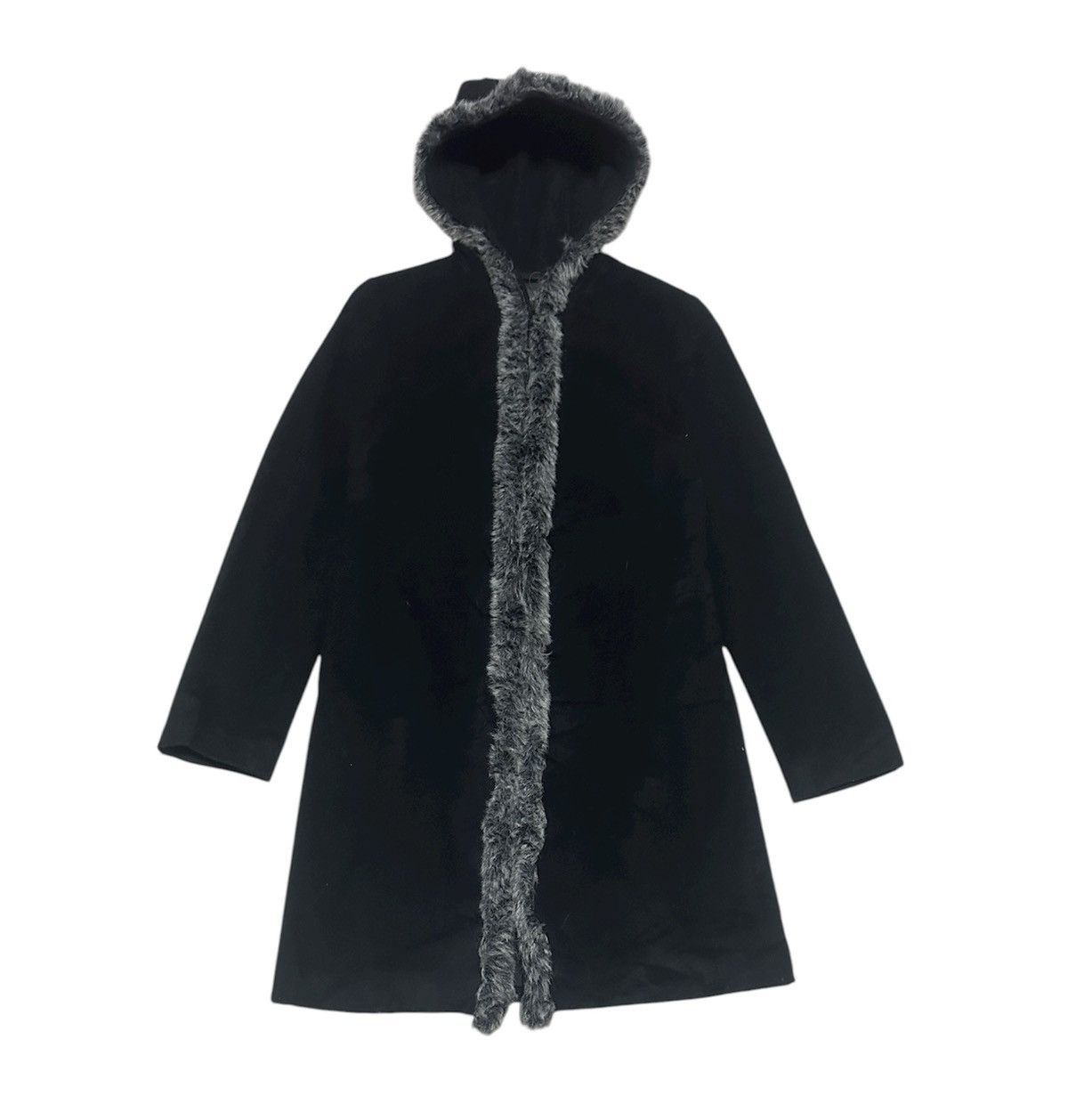 PPFM Vintage PPFM Peyton Place Faux Fur Wool Jacket Hoodie Size US S / EU 44-46 / 1 - 1 Thumbnail