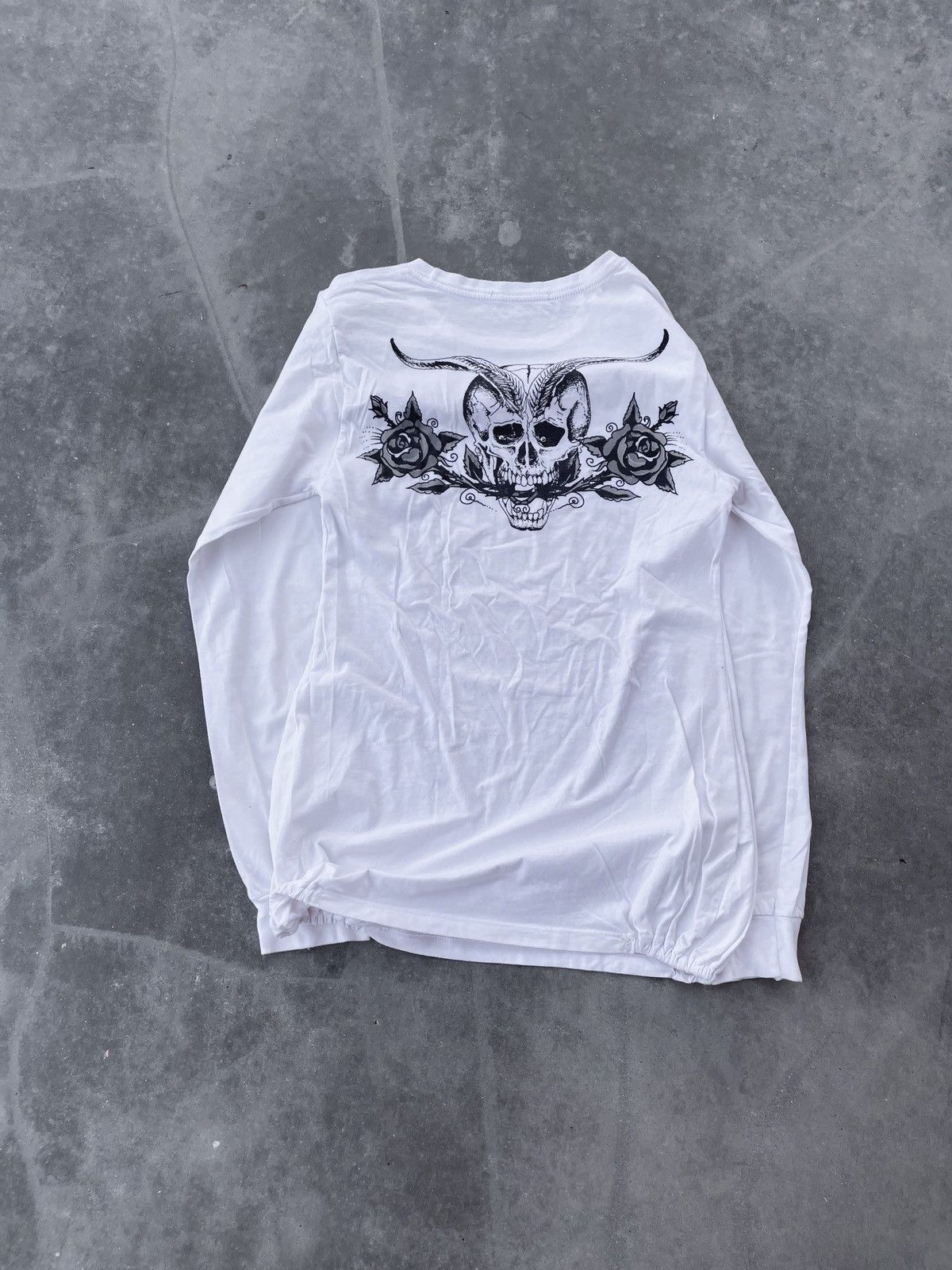 Ed Hardy × Vintage y2k ed hardy rhinestone long sleeve white t-shirt Size US S / EU 44-46 / 1 - 3 Thumbnail