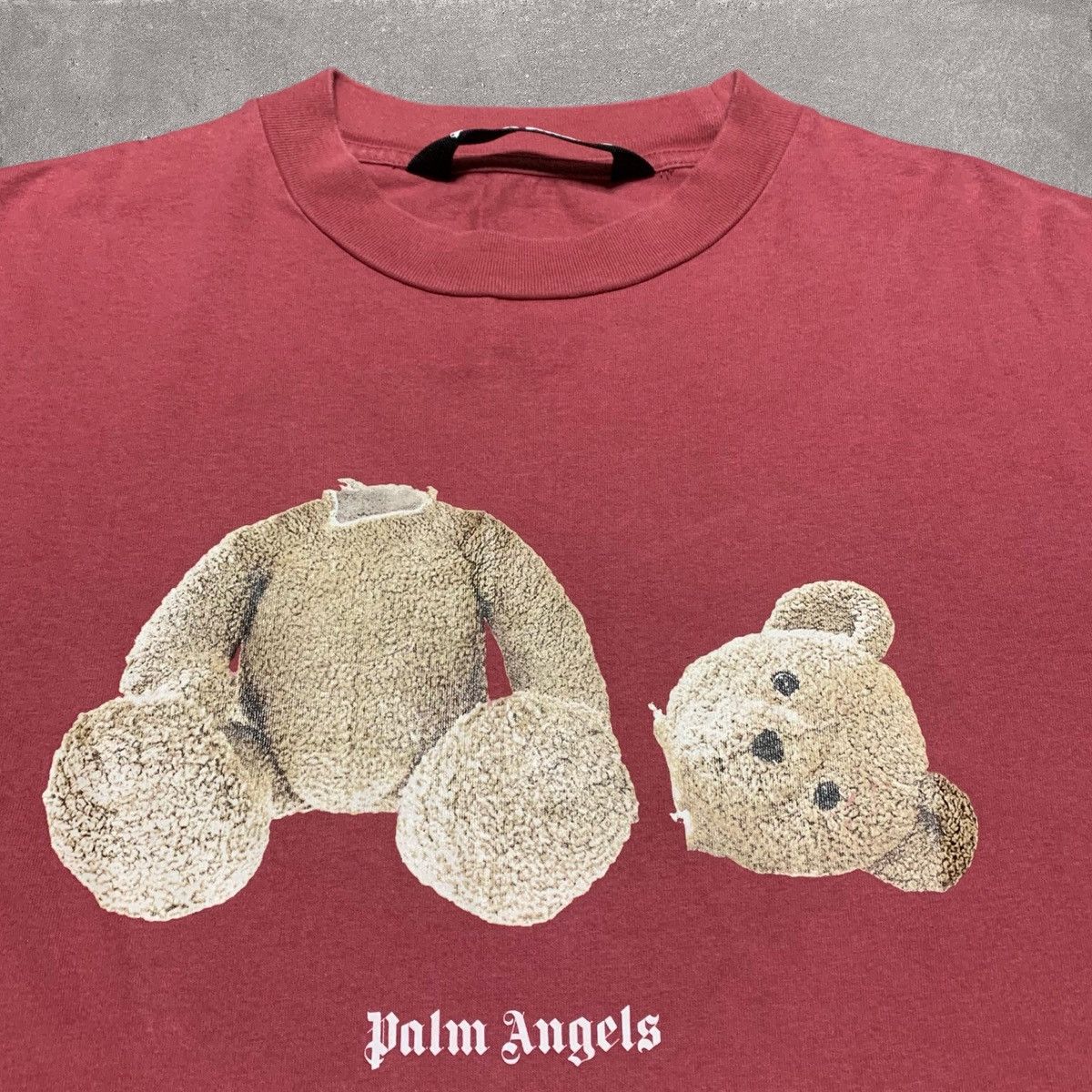 Palm Angels Palm Angels Medium Kill The Bear Burgundy Tee Size US M / EU 48-50 / 2 - 3 Thumbnail