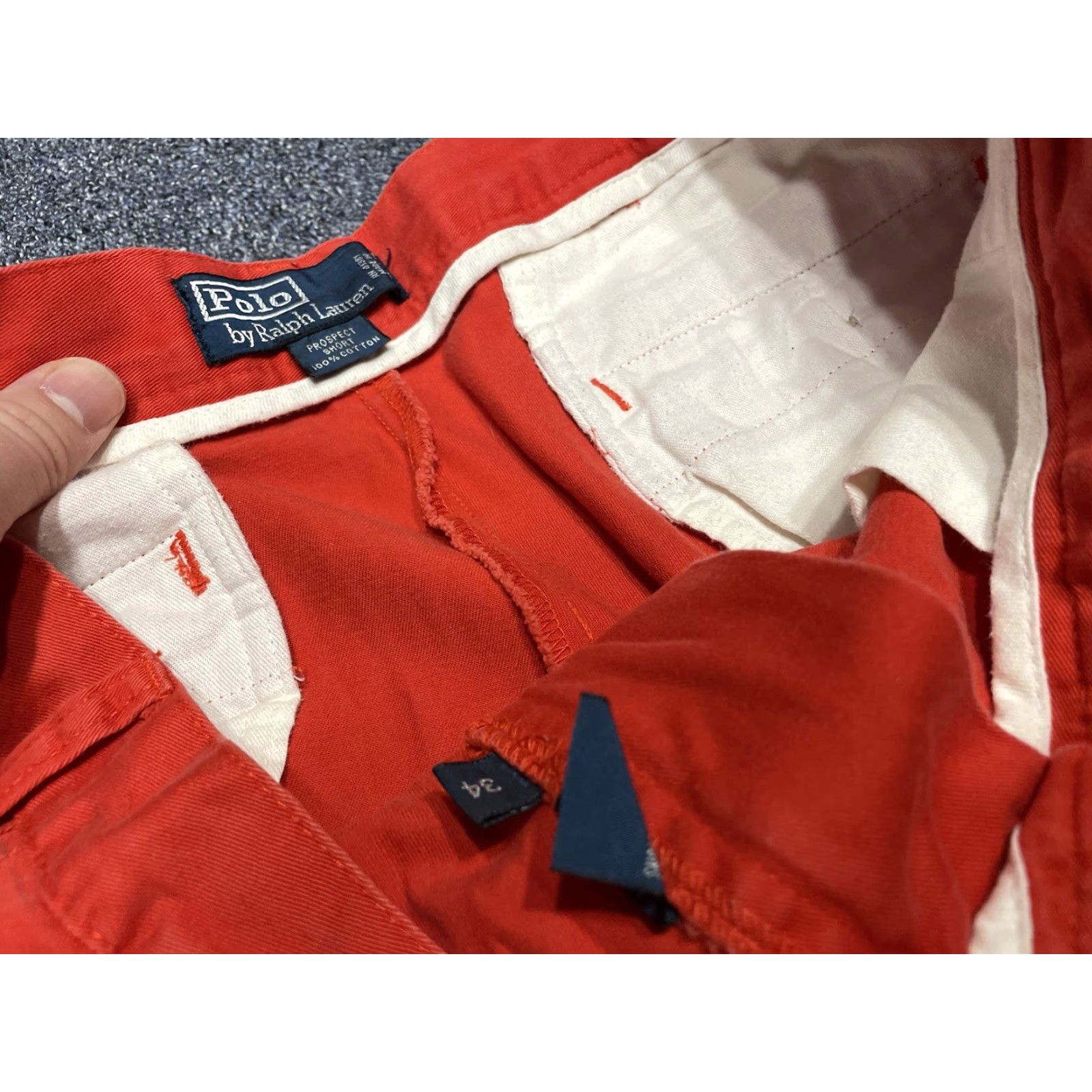 Polo Ralph Lauren VINTAGE Polo Ralph Lauren Prospect Shorts Mens 34 Fade Red Cotton Chino Regular Inseam 9.5" Belt Loops Zip Pockets Logo Size US S / EU 44-46 / 1 - 3 Thumbnail