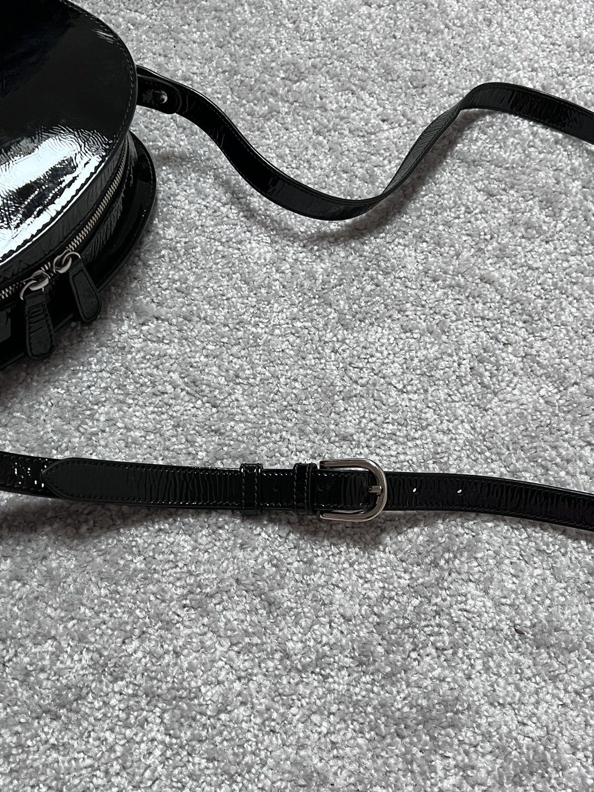 A.P.C. A.P.C Demi Lune Patent Leather Crossbody Bag Size ONE SIZE - 10 Thumbnail