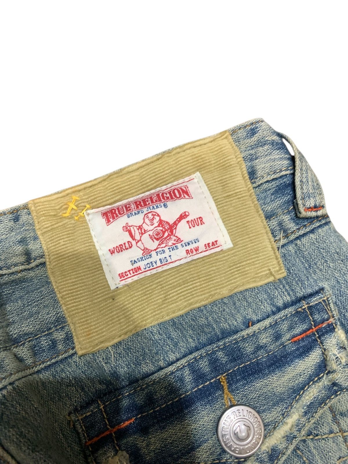 True Religion Vintage True Religion Joey Big T y2k Patchwork Bootcut Jeans Size 29" - 9 Thumbnail