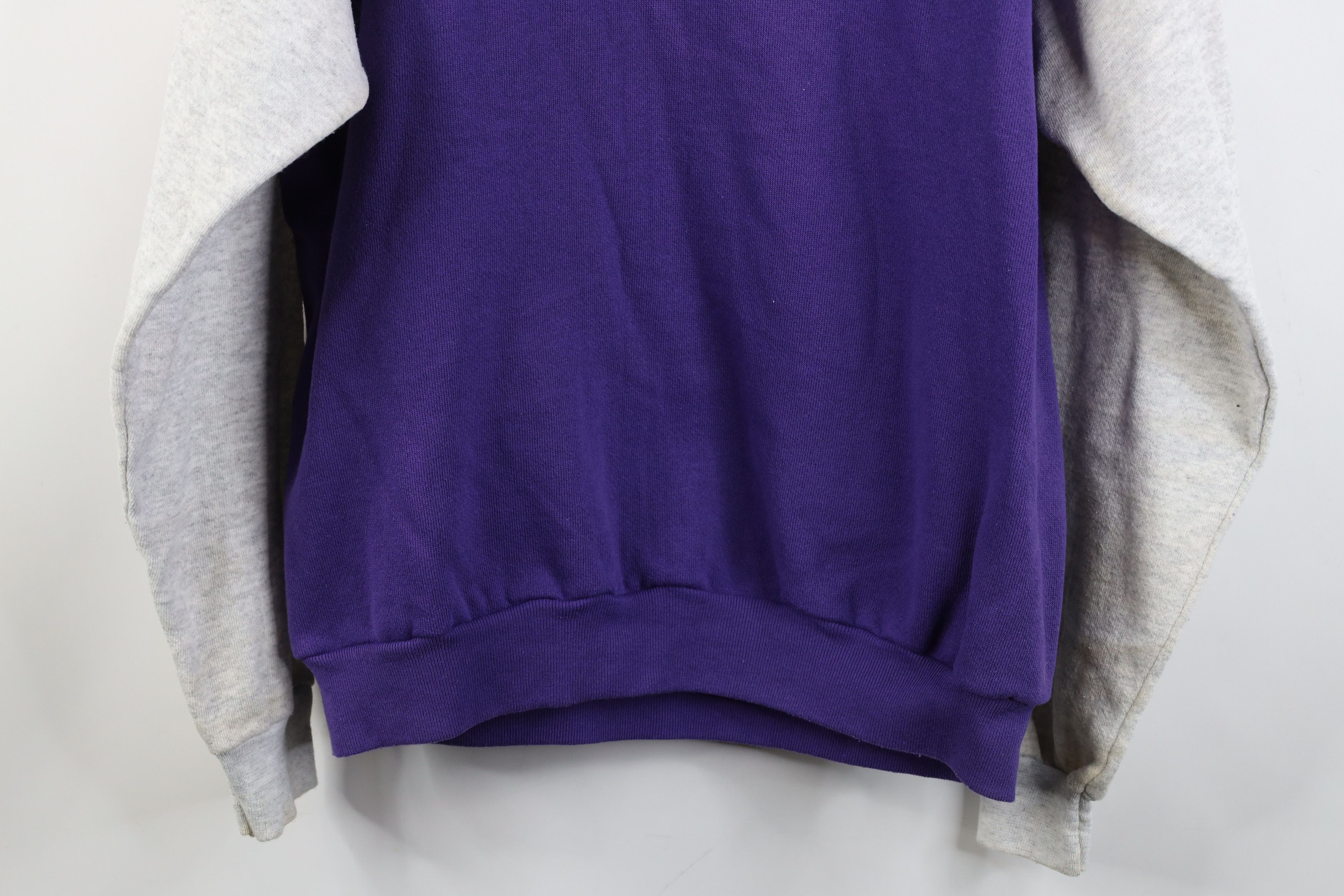 Vintage Vintage 90s Streetwear Blank Raglan Crewneck Sweatshirt USA Size L / US 10 / IT 46 - 14 Thumbnail