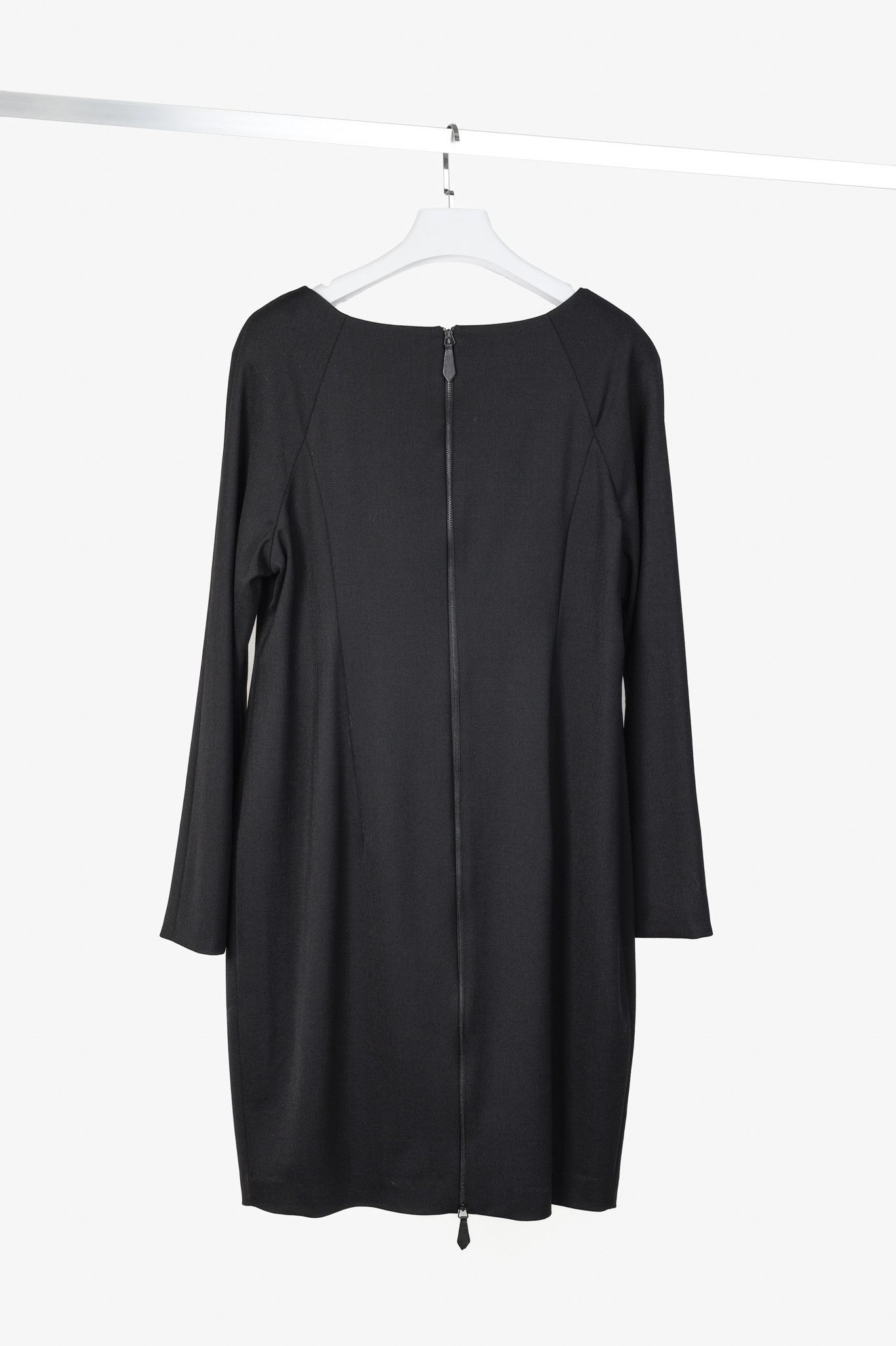 Annette Gortz Annette Gortz Calla Black Long Sleeve Shift Dress Size XL / US 12-14 / IT 48-50 - 2 Thumbnail