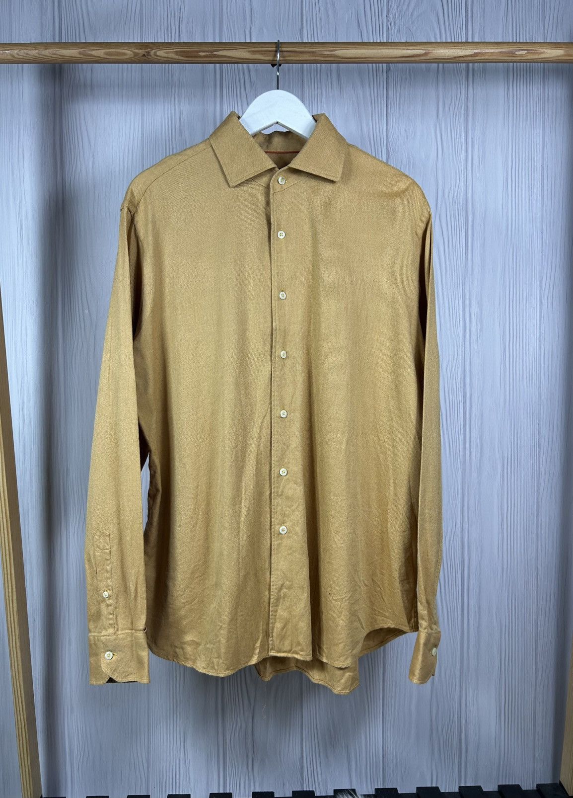 Luxury Corneliani ID Button Up Shirt Size 17 1/2 - 44