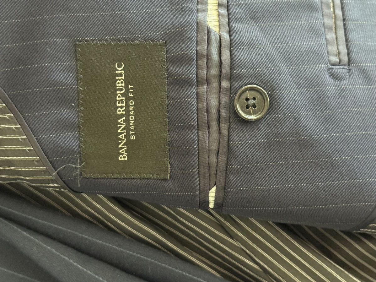 Banana Republic 44L - Banana Republic Pinstripe Suit Size 42R - 3 Thumbnail