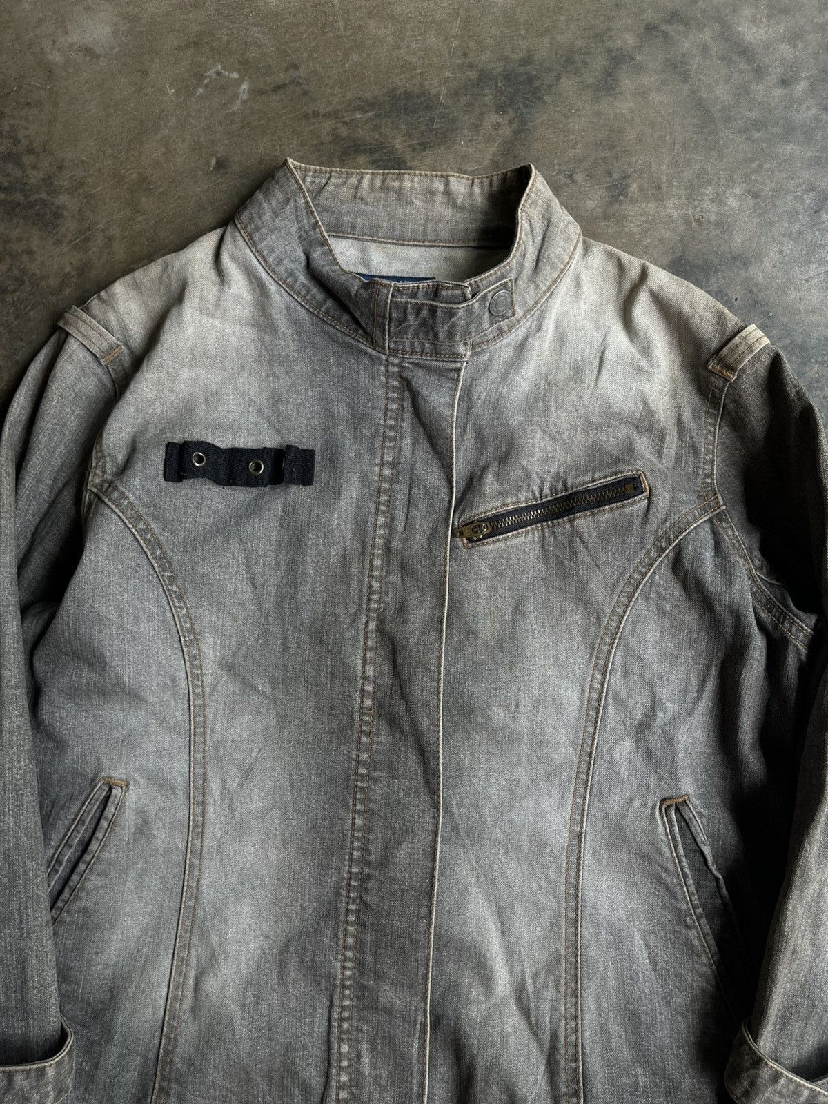 14th Addiction JAPANESE UNITEDPALETTE DENIM JACKET BONDAGE BIKERS JEANS Size US M / EU 48-50 / 2 - 3 Thumbnail
