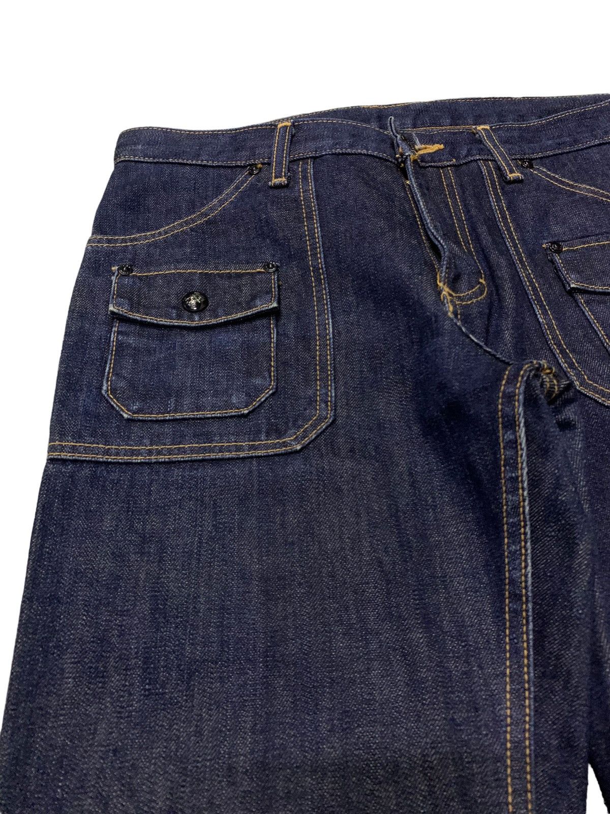 Lee × Levi's × Vintage Vintage Lee Rider Bush Pocket Denim Raw Indigo Pants Size US 30 / EU 46 - 5 Thumbnail