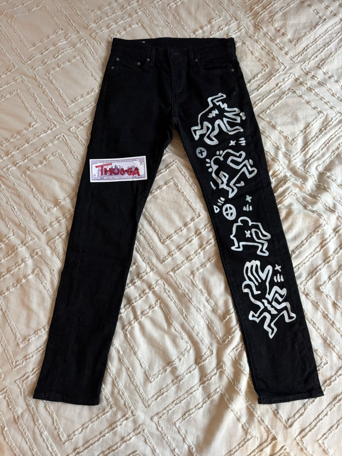 Levi's Hand Painted 510 Levi’s Jeans Size US 29 - 1 Thumbnail