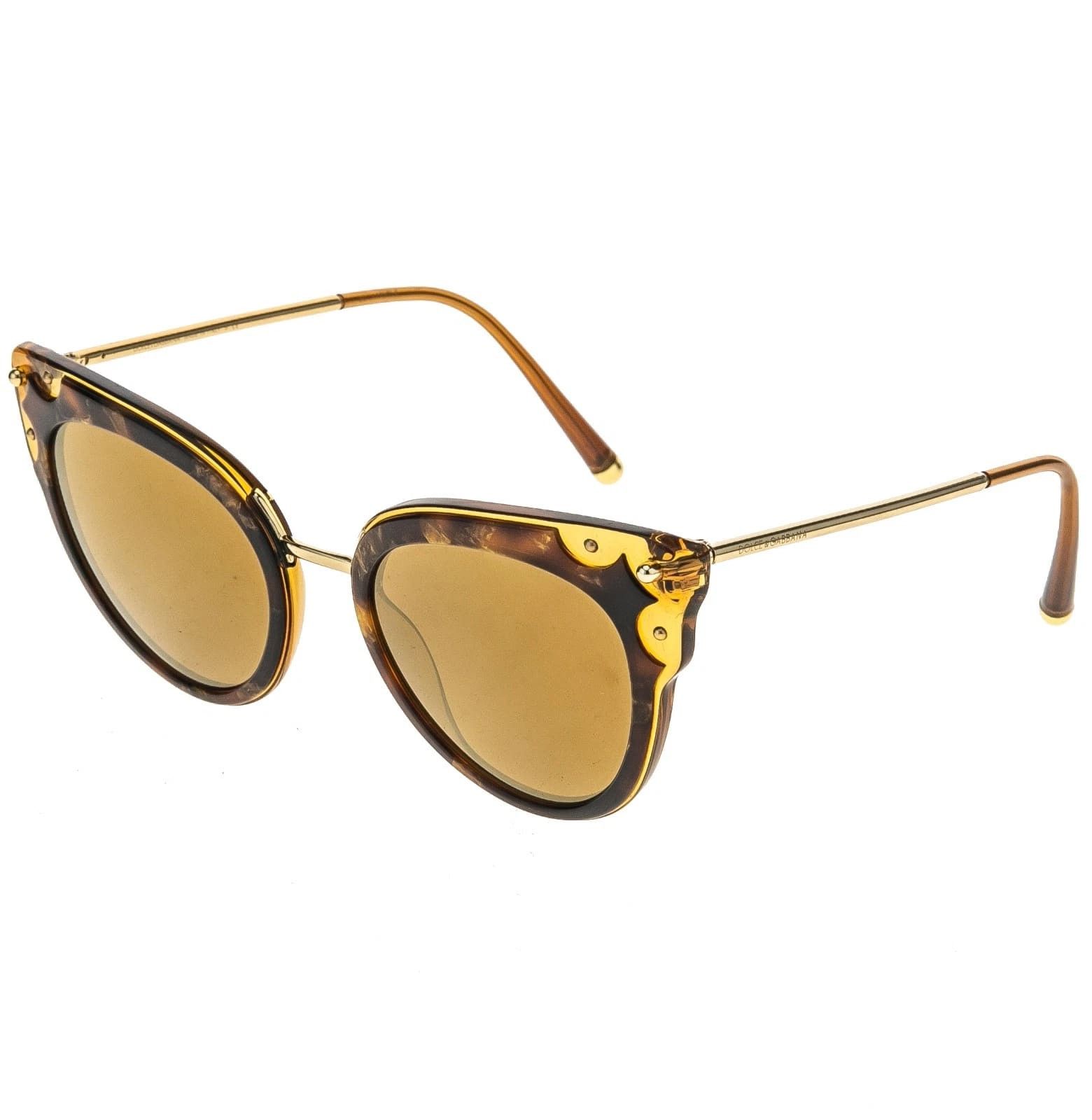 Dolce & Gabbana DOLCE & GABBANA DG4340 LUCIA DG 4340 Brown Havana Sunglasses Size ONE SIZE - 6 Thumbnail