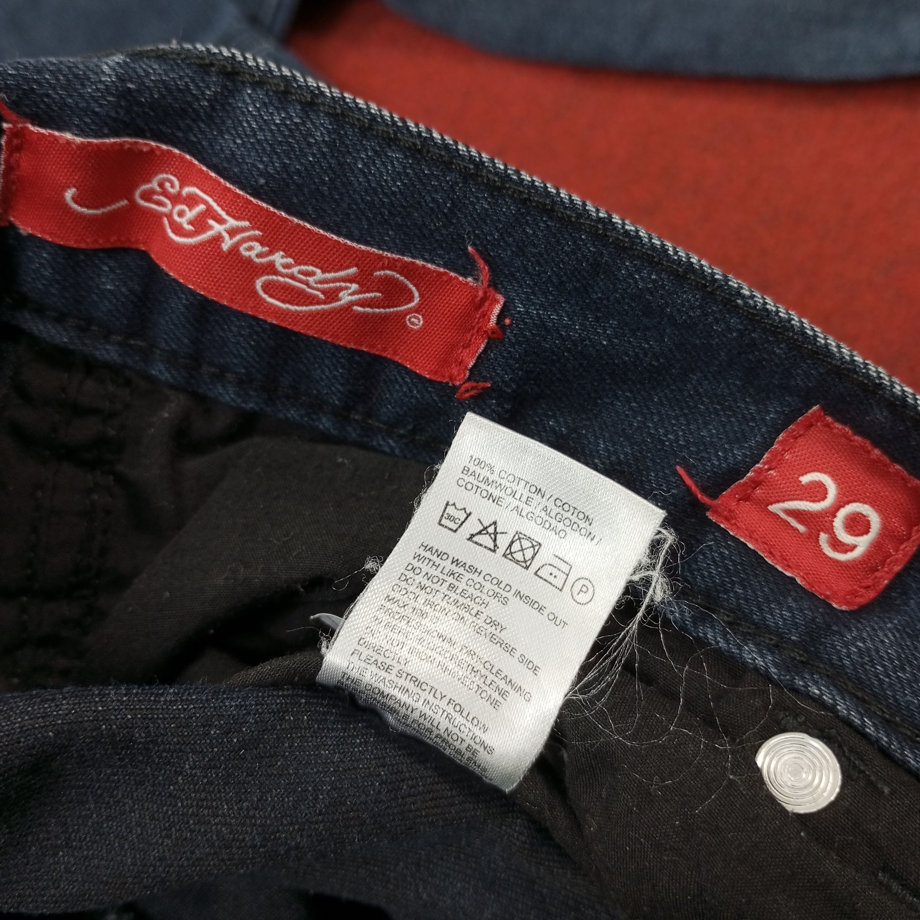 Ed Hardy × Vintage Ed Hardy Fashion Brand Custom Art Jeans c217n19 Size 30" / US 8 / IT 44 - 14 Thumbnail