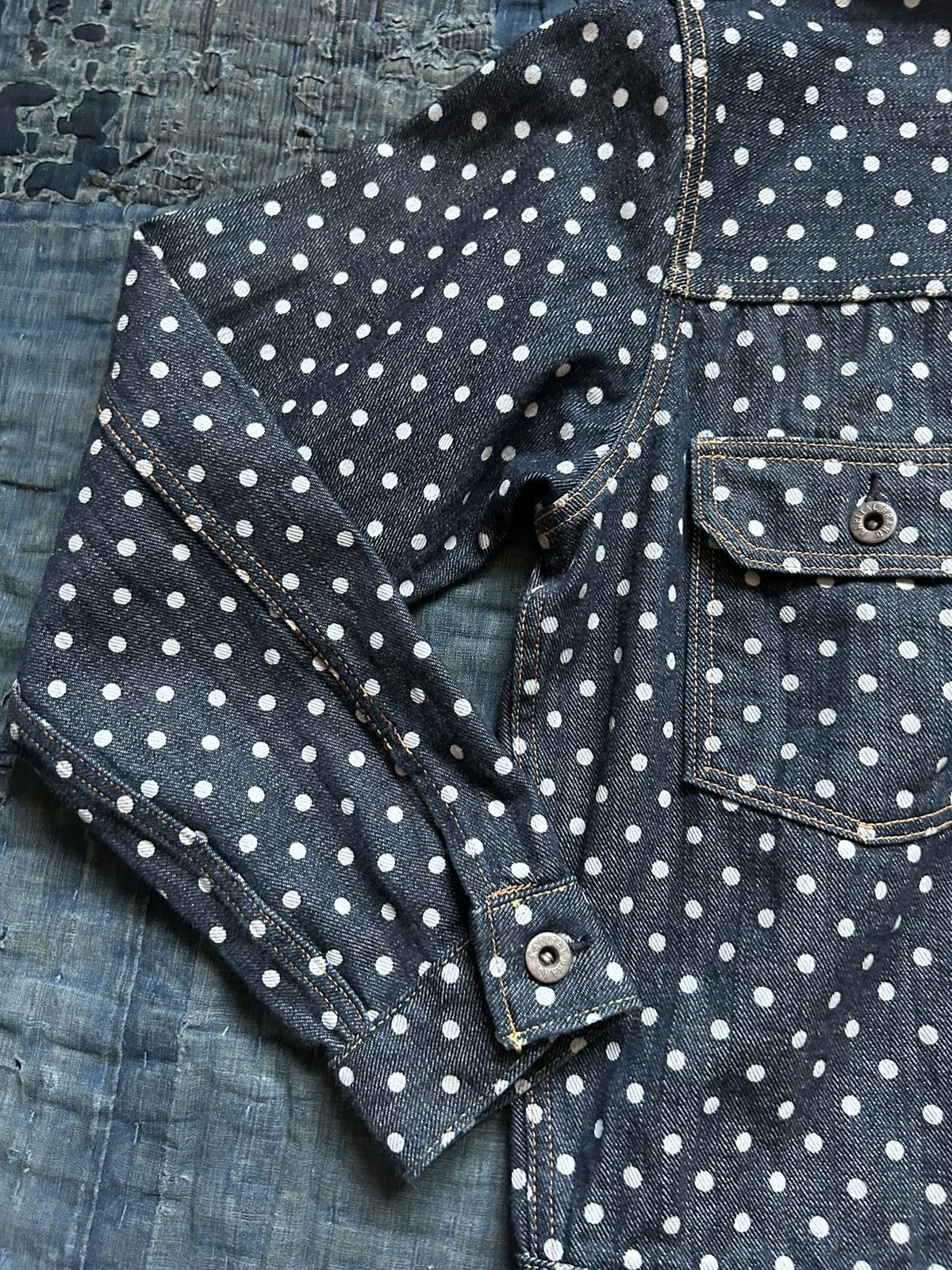 Kapital Kapital dotted dots denim 2nd jacket Size US L / EU 52-54 / 3 - 5 Thumbnail