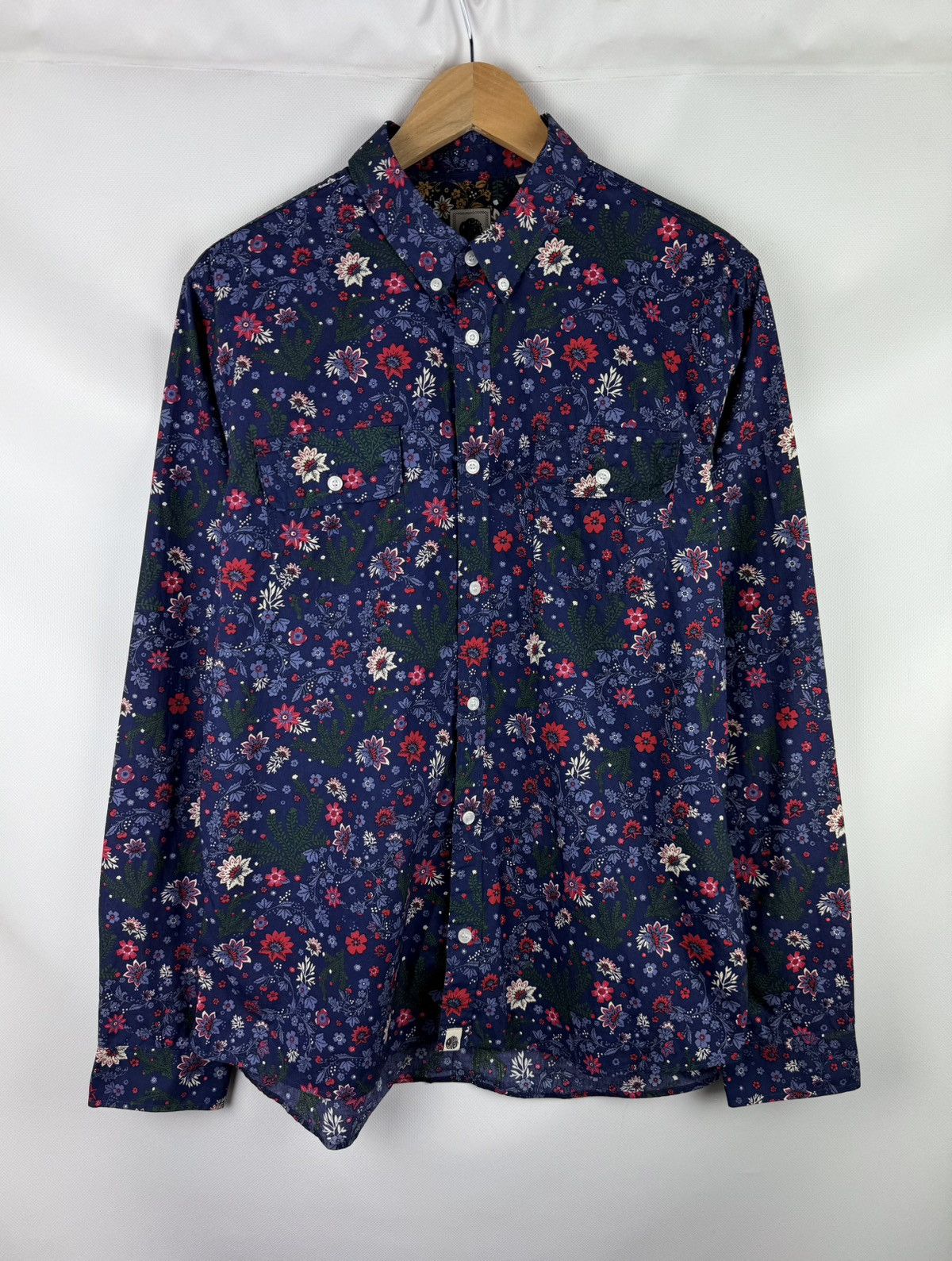 Pretty Green Pretty Green Floral Pattern Long Sleeve Button Up Shirt Size US S / EU 44-46 / 1 - 1 Thumbnail