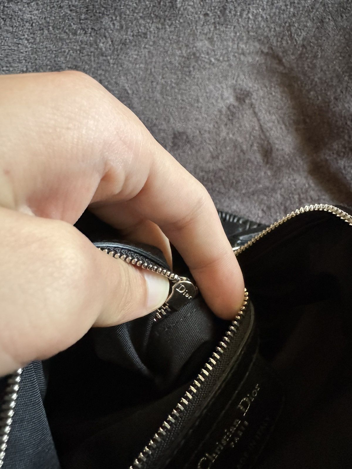 Dior Dior Karenina Black Leather HandBag Size ONE SIZE - 13 Thumbnail