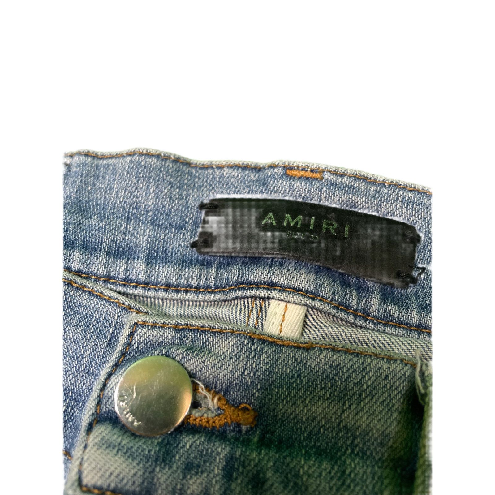 Amiri Amiri Zipper Thrasher Blue Jeans Size US 31 - 2 Thumbnail