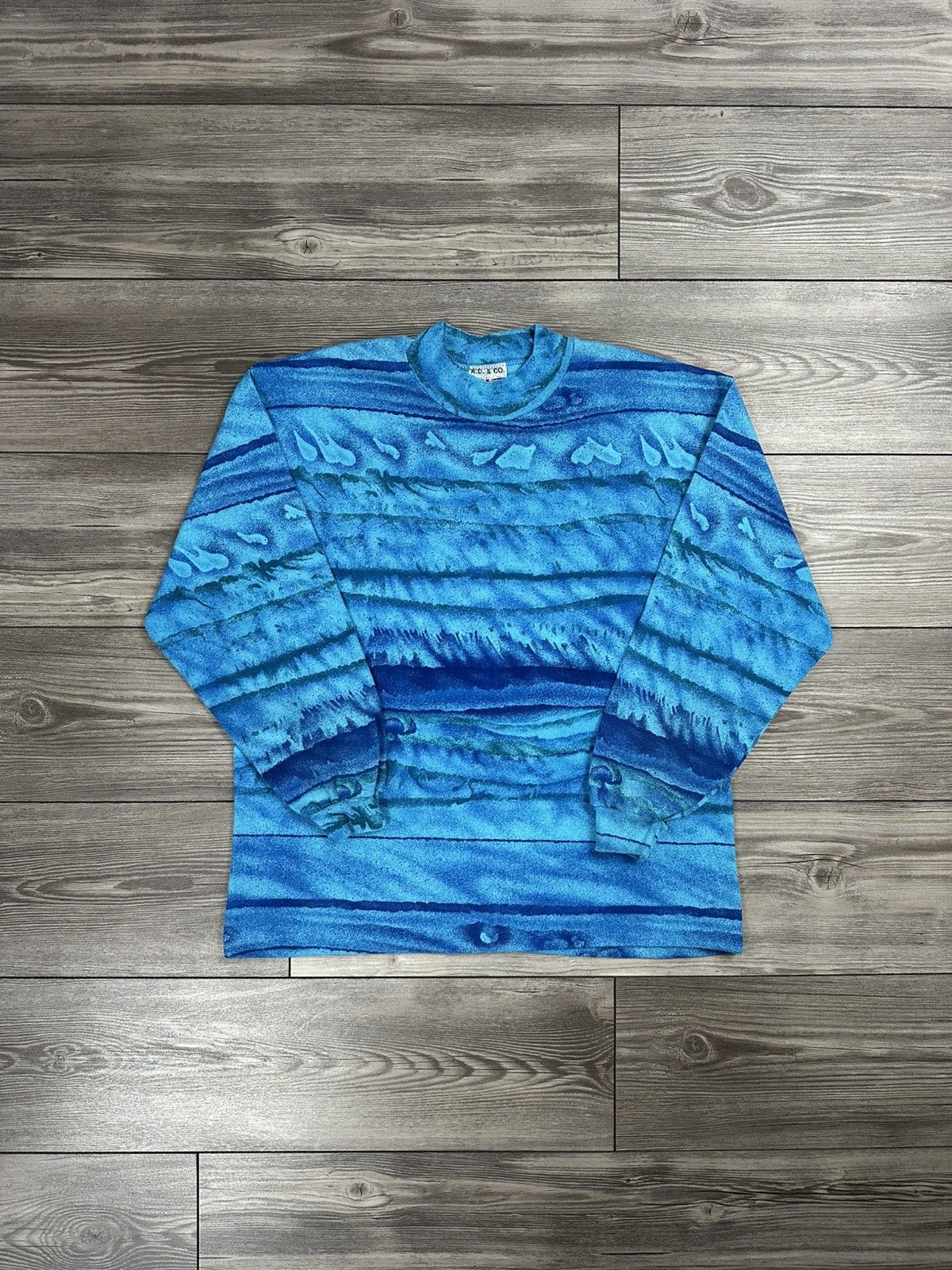 Vintage Vintage 90’s Crazy Dyed Striped Longsleeve Size US L / EU 52-54 / 3 - 1 Thumbnail