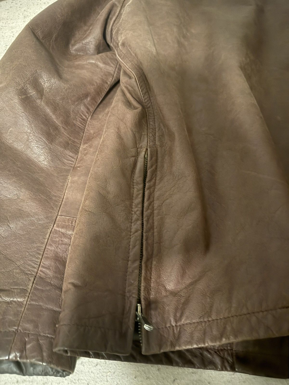 Other Vintage Leather Jacket – Italian Florence’s Leather Size US L / EU 52-54 / 3 - 5 Thumbnail