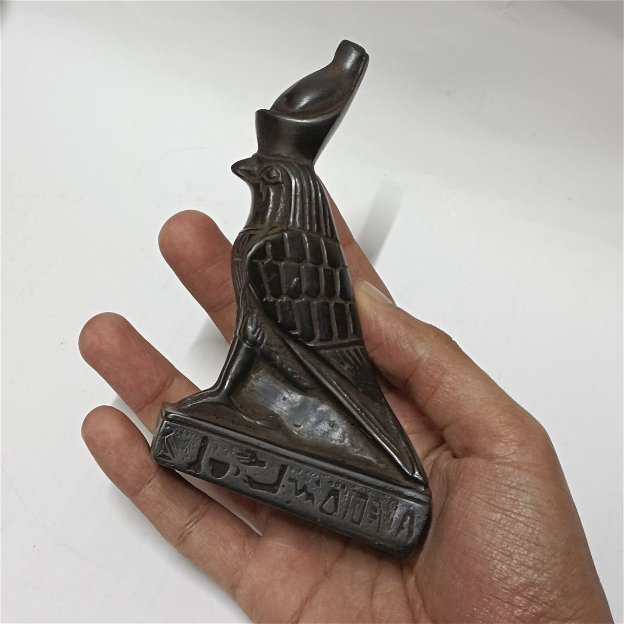 Other Egyptian Horus falcon statue hand-carved symbolic art piece Size ONE SIZE - 3 Thumbnail