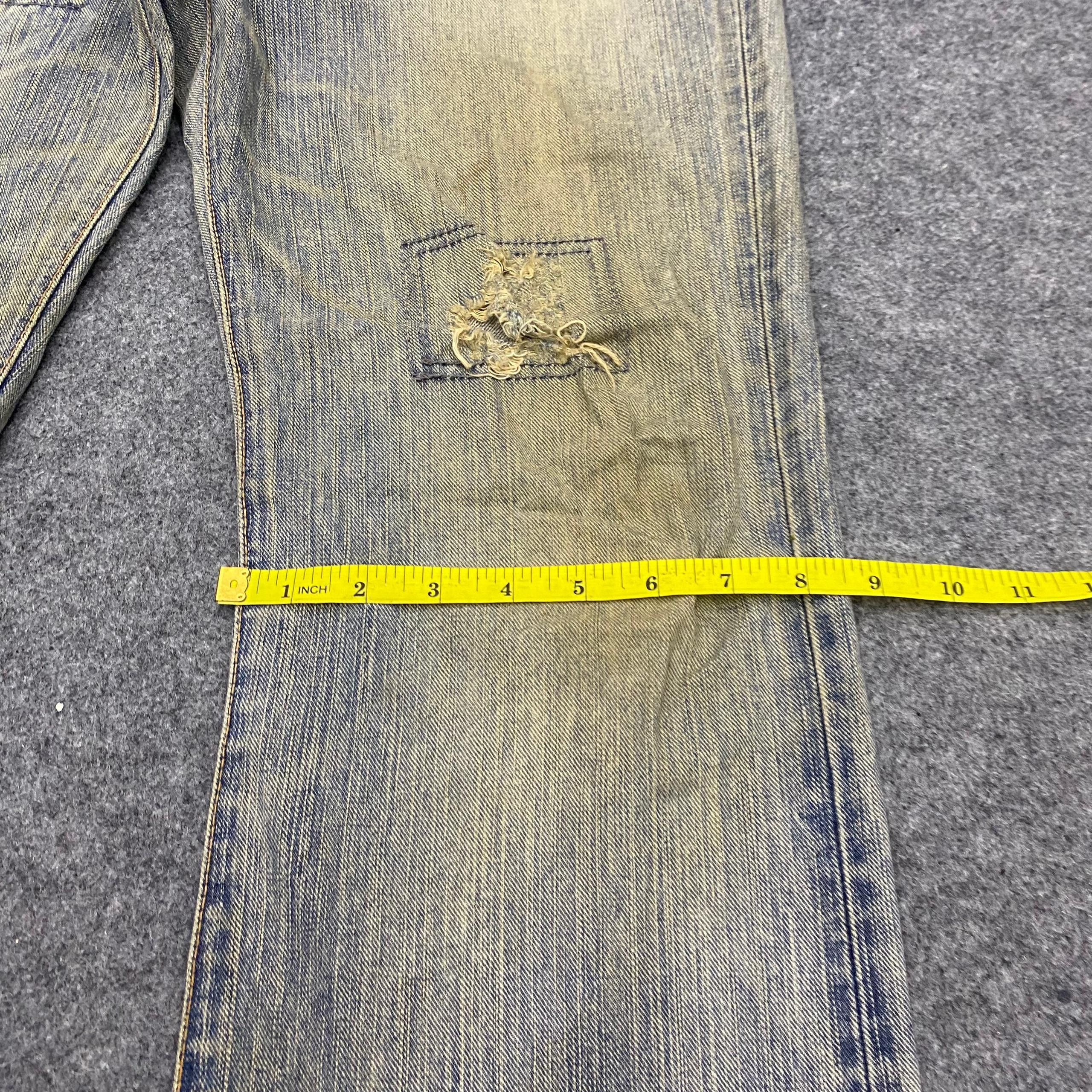 Edwin 💥Flare💥Vintage Edwin Exclusive Vintage Distressed Denim Size US 36 / EU 52 - 7 Thumbnail