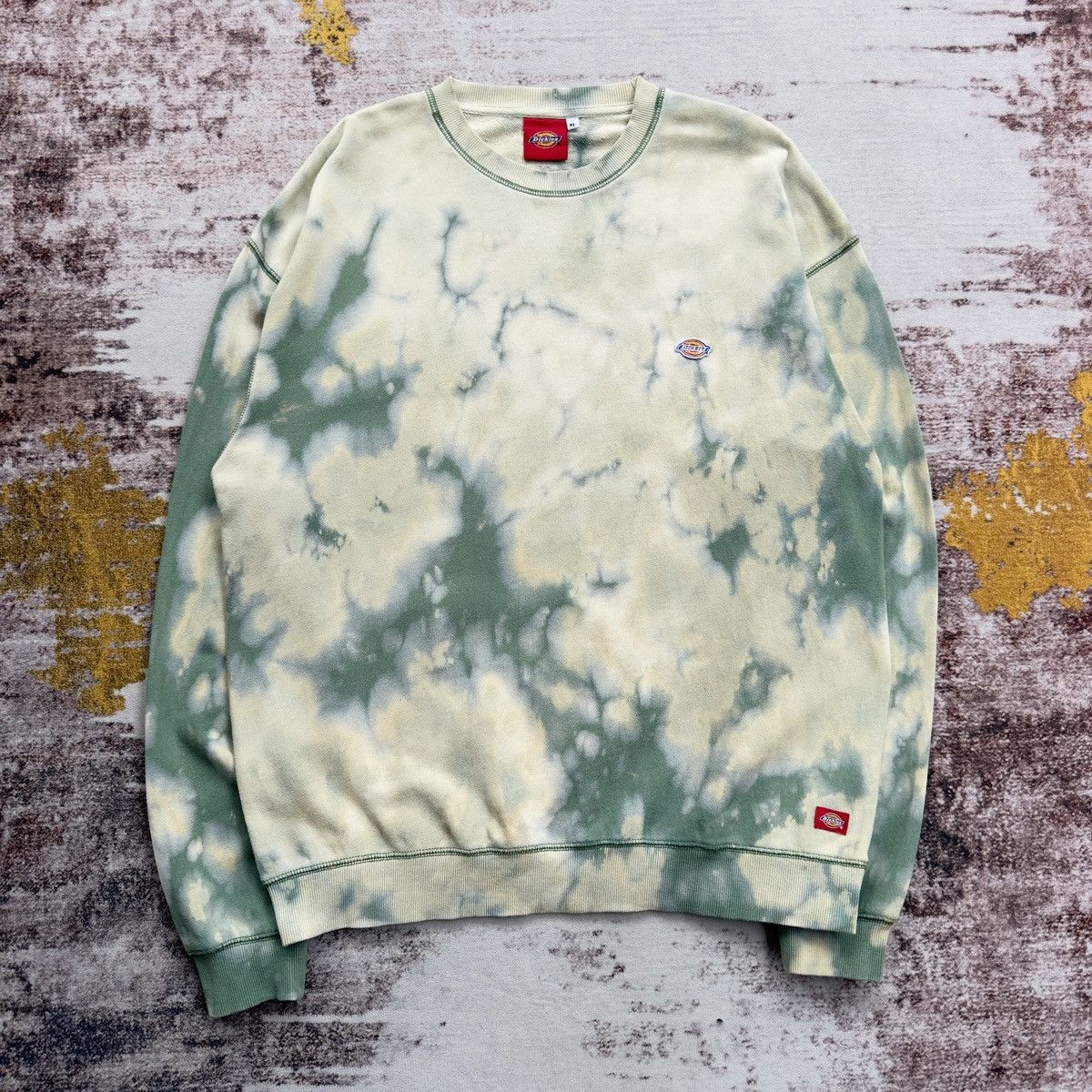 Dickies VINTAGE DICKIES EMBROIDERY SMALL LOGO ACID WASH SWEATSHIRT Size US XL / EU 56 / 4 - 2 Thumbnail