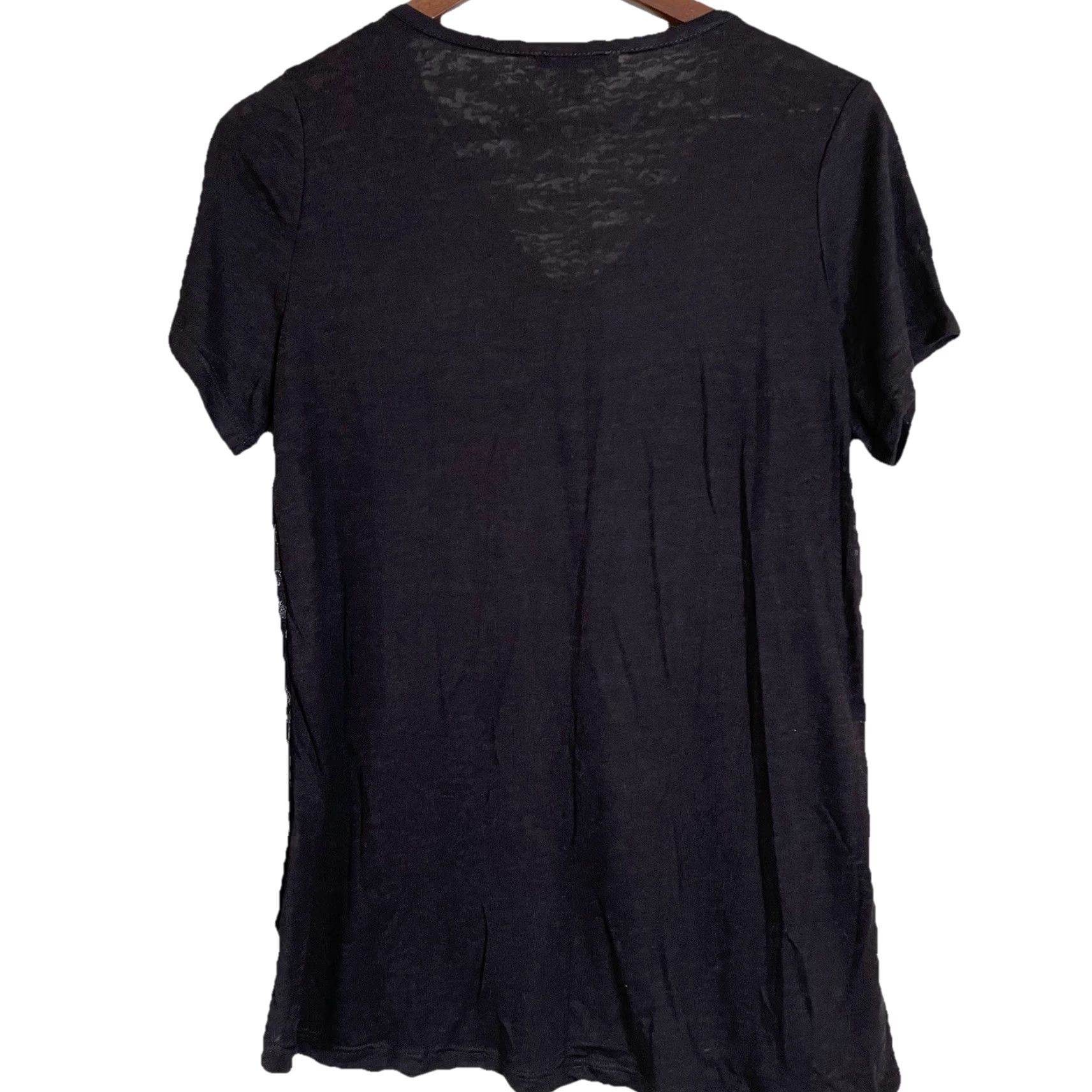 Vintage VINTAGE DG2 Diane Gilman Top Women’s Small Black Gray Leopard Studded Tee 90s Y2K Women’s Small Tee Black Gray Leopard Studded Size S / US 4 / IT 40 - 3 Thumbnail