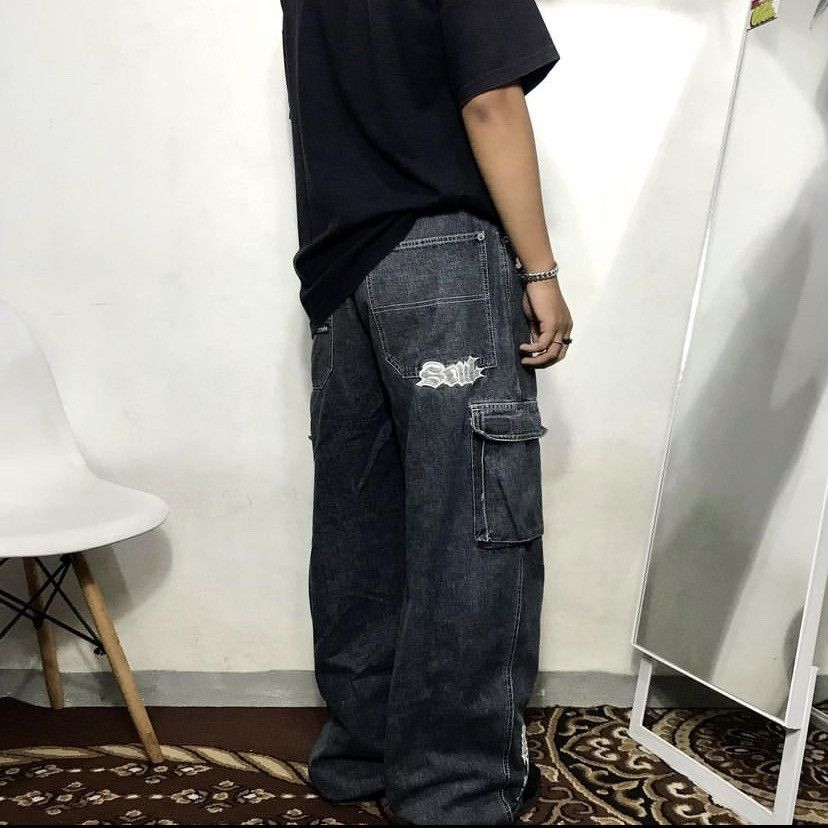 image of Jnco x Southpole Y2K Soul Los Angeles Hip Hop Baggy Pants in Denim, Men's (Size 33)