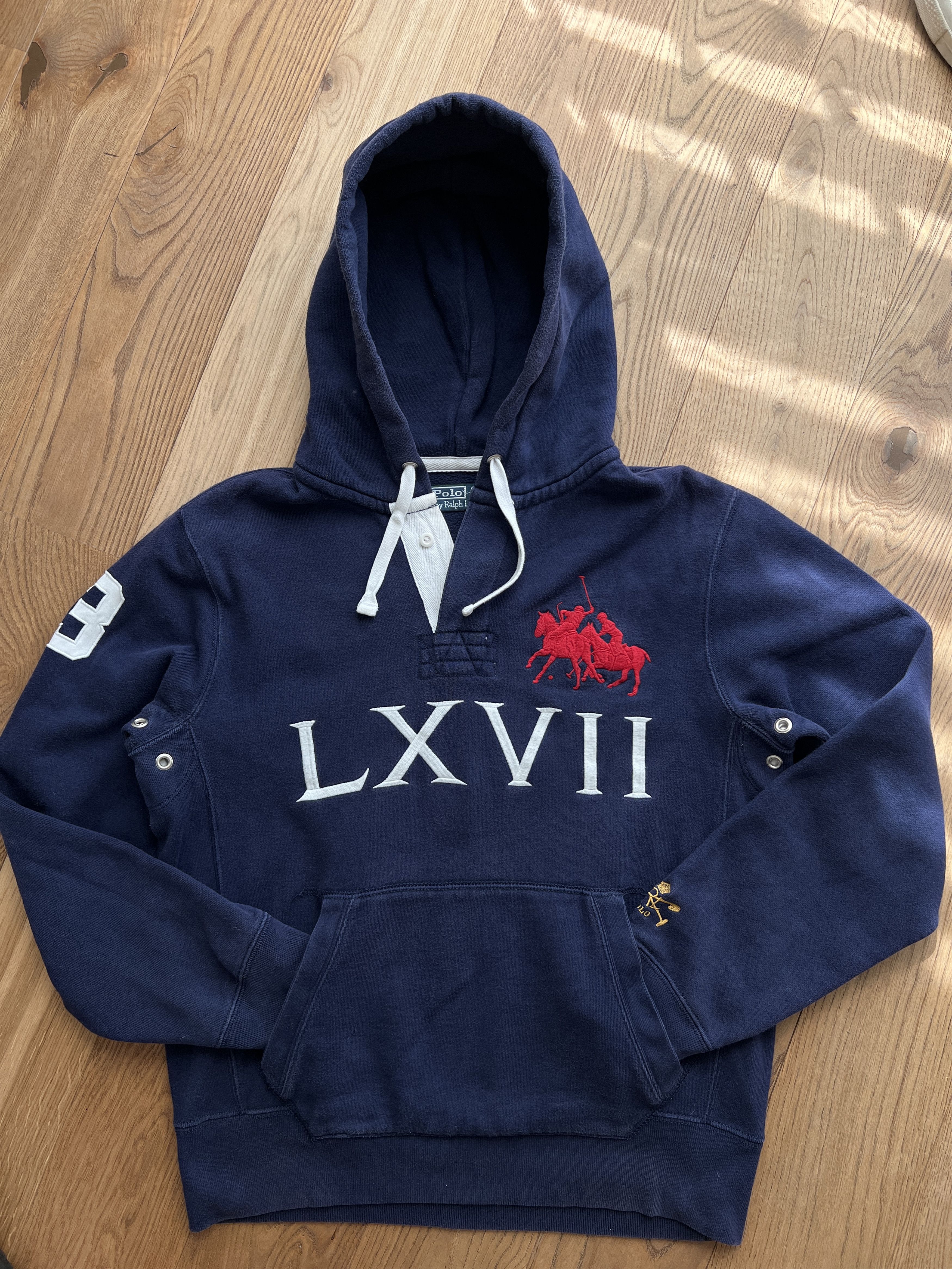 Polo Ralph Lauren LXVII vintage 90s hoodie jacket embroidery