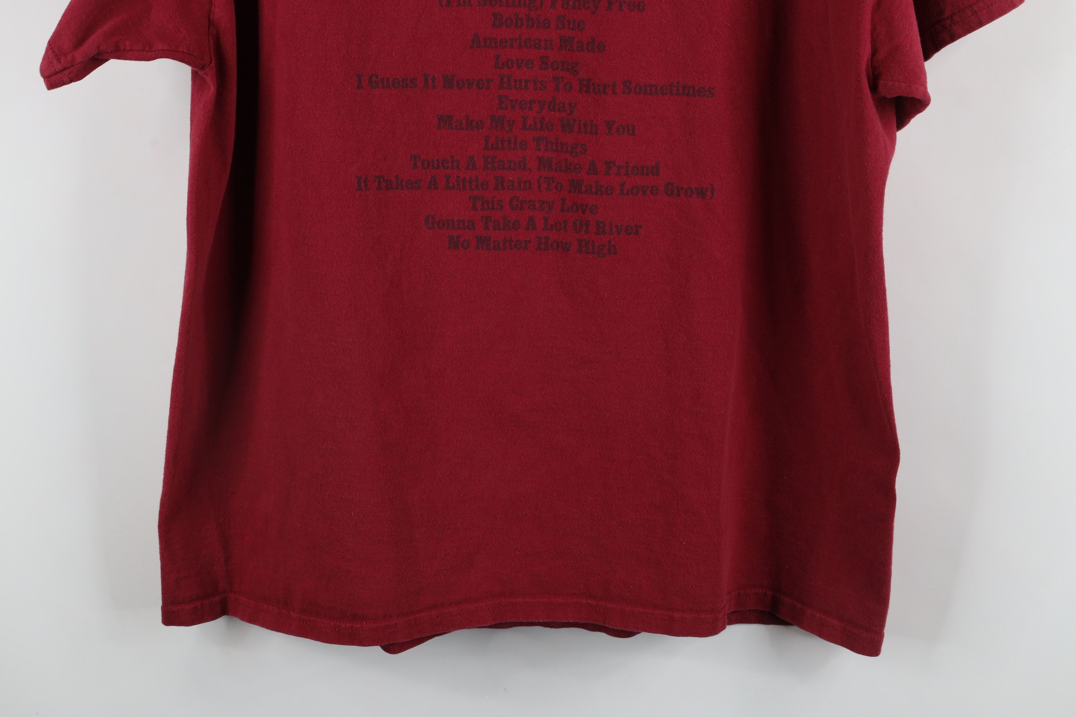 Vintage Vintage Ridge Boys Number One Hits Band T-Shirt Red Cotton Size US XL / EU 56 / 4 - 12 Thumbnail