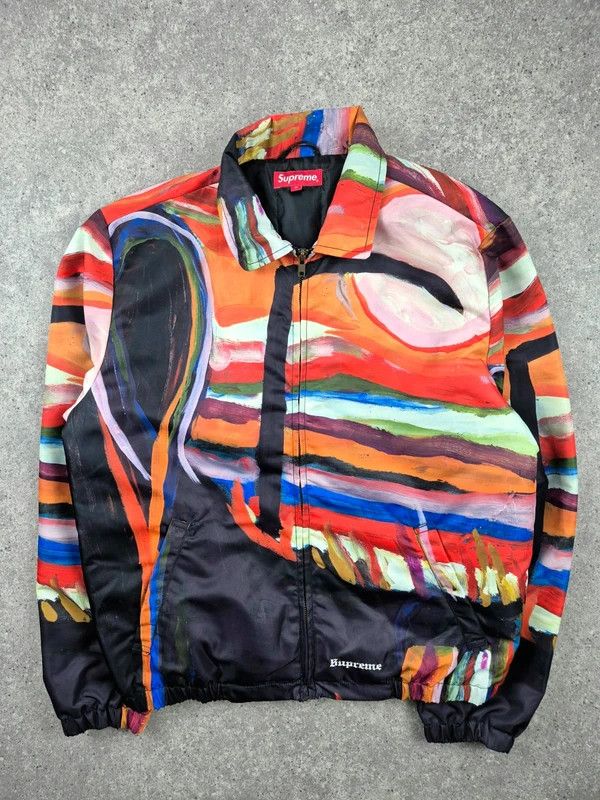 Supreme Men's Multicolor Reaper Full Zip Work Jacket Size M