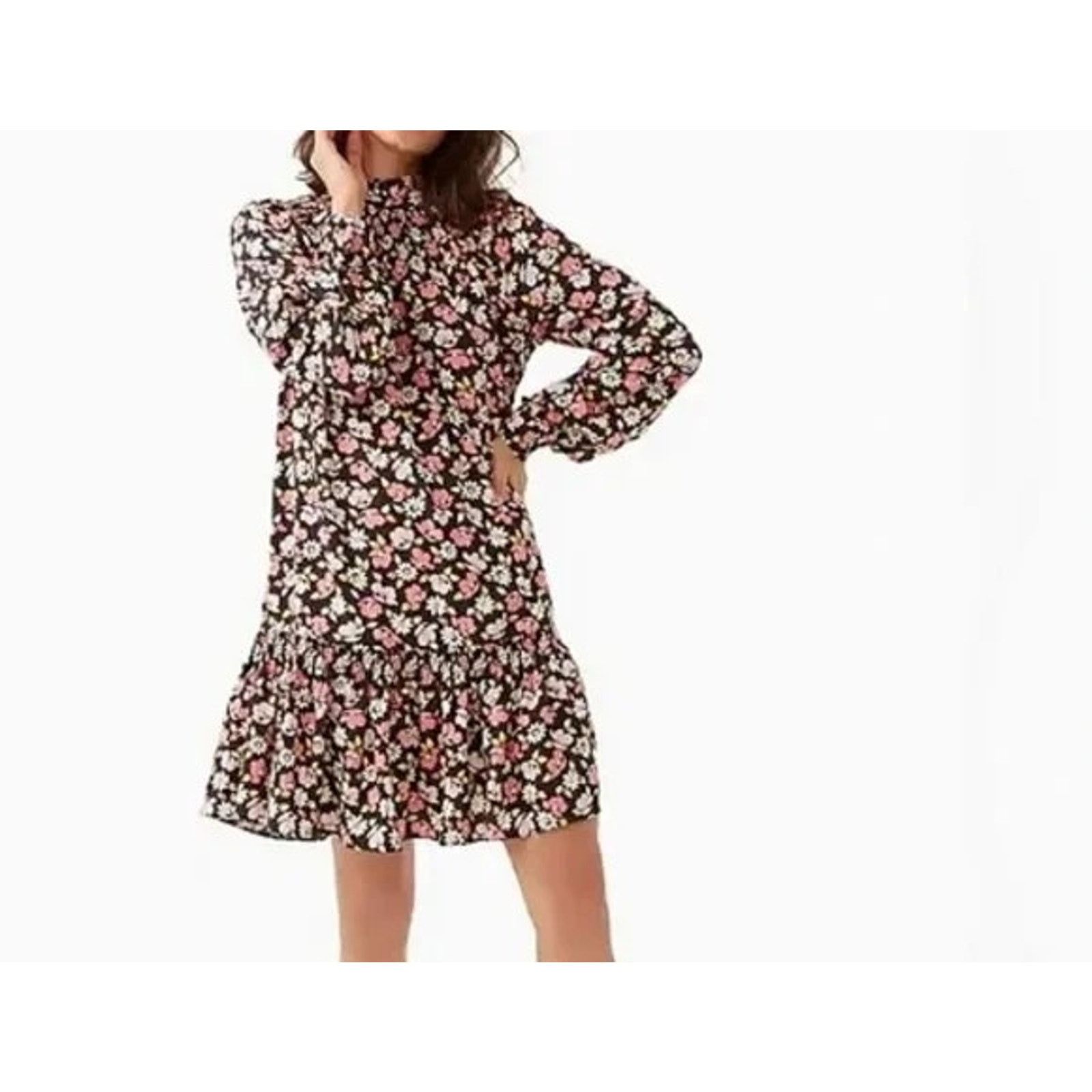 Kate Spade Kate Spade Day Trip Floral Shift Dress M smock ruffle Size M / US 6-8 / IT 42-44 - 1 Thumbnail