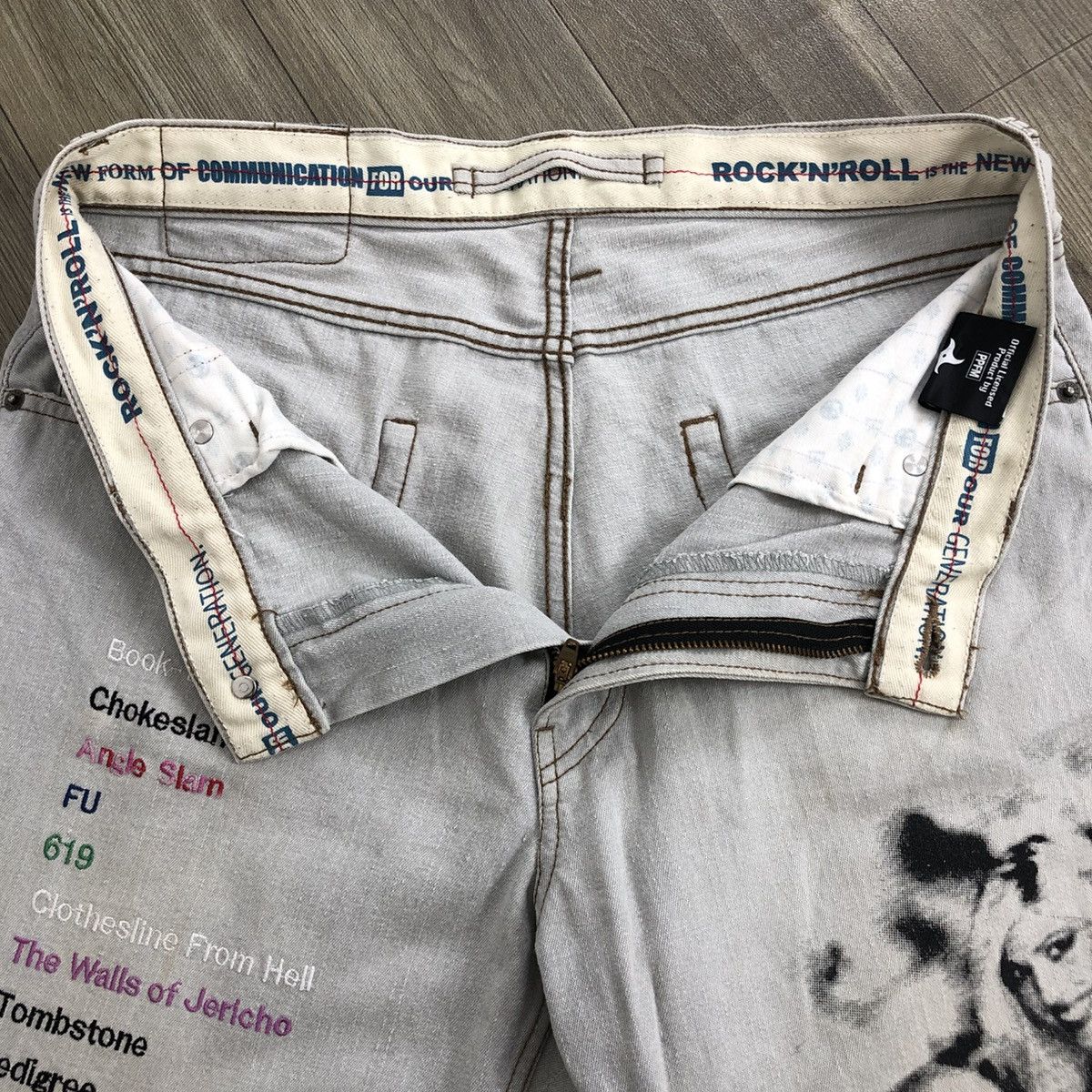 PPFM 2000s In The Attic WWE Players Rock N Roll Distressed Jeans Size US 32 / EU 48 - 8 Thumbnail