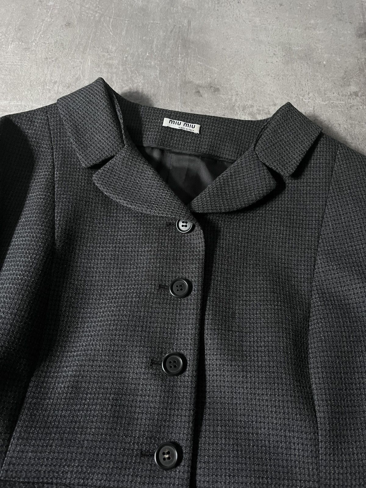 Miu Miu Miu Miu 2008 wool blazer pants suit set gray rare Size M / US 6-8 / IT 42-44 - 9 Thumbnail