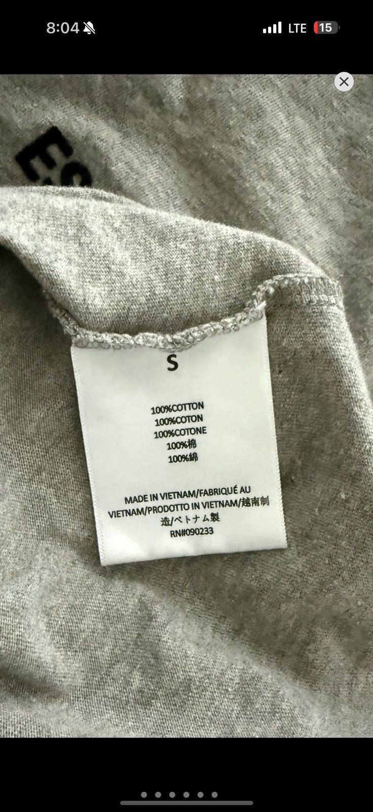 Essentials [2] FOG Essential Shirts - Yellow & Gray - Sz. S Size US S / EU 44-46 / 1 - 5 Thumbnail