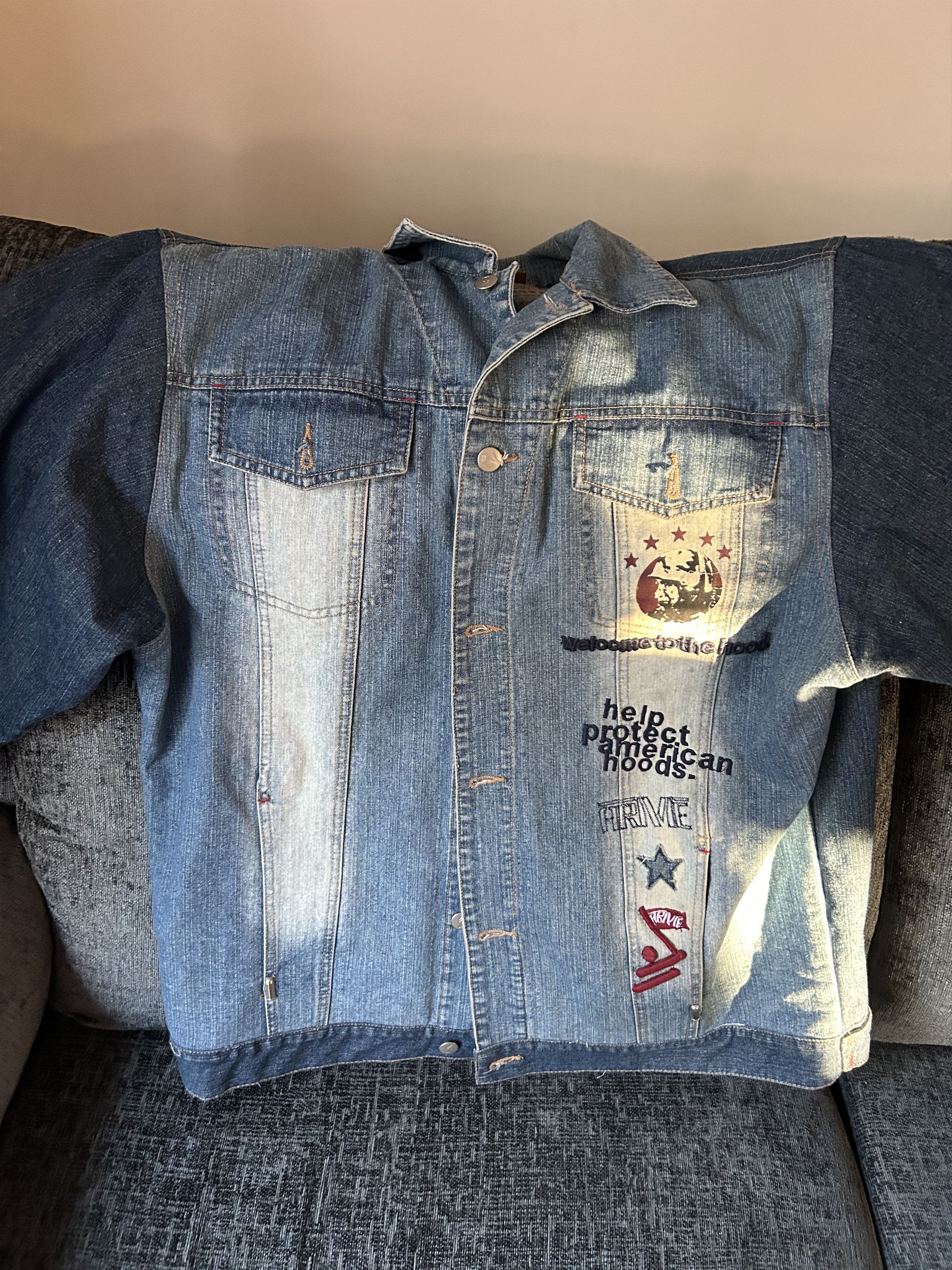 Other VINTAGE Arme “Welcome to the Hood” Size US XXL / EU 58 / 5 - 1 Thumbnail