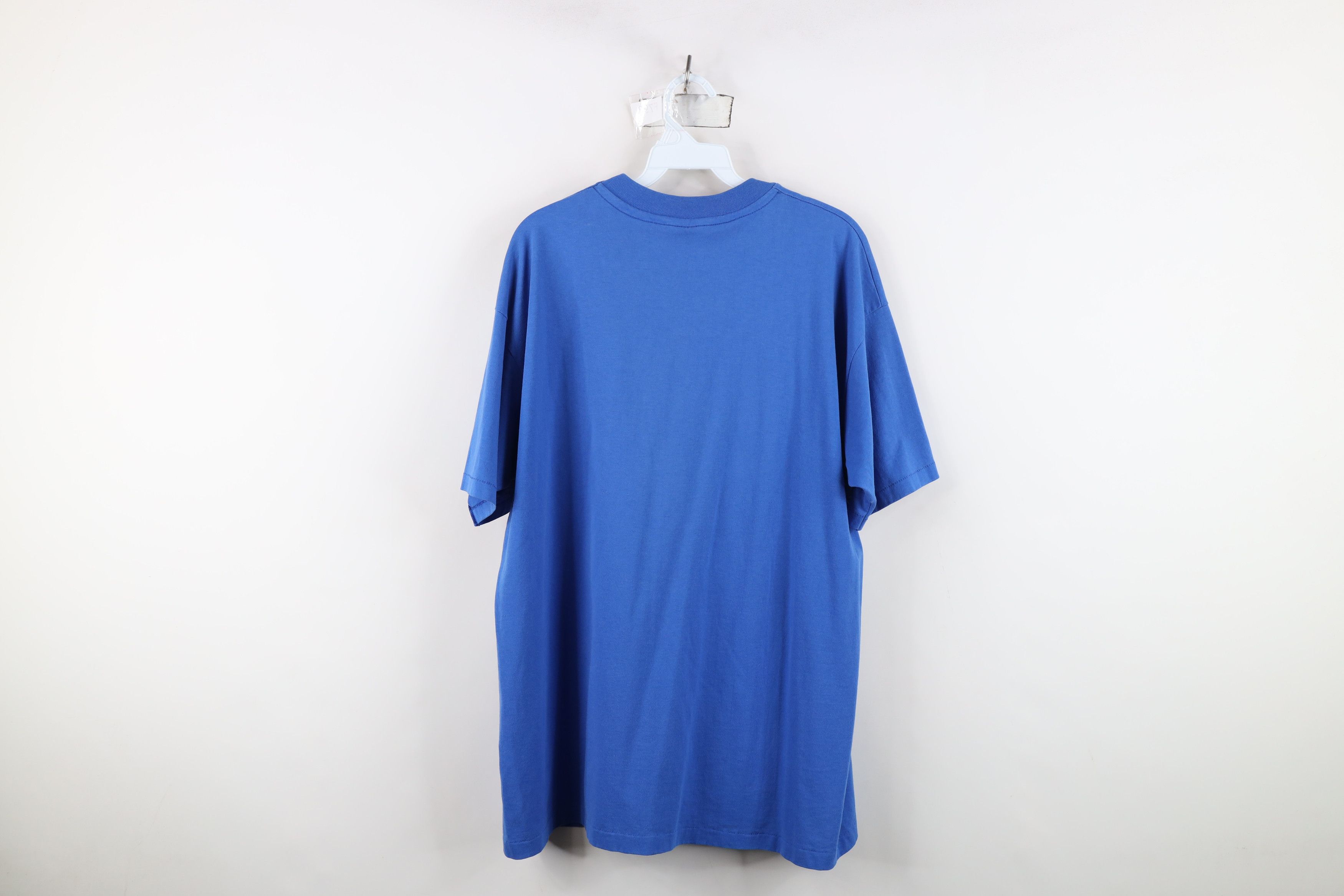 Hanes Vintage 80s 90s Hanes Short Sleeve T-Shirt Royal Blue USA Size US XL / EU 56 / 4 - 8 Thumbnail