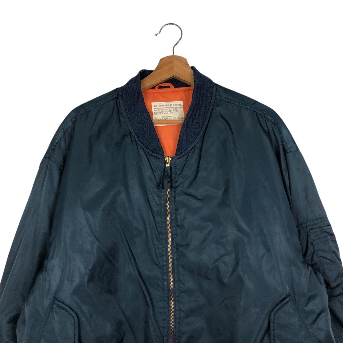 Japanese Brand 📌Vintage Fly Military Bomber Jacket Ma-1 Design Size US L / EU 52-54 / 3 - 4 Thumbnail