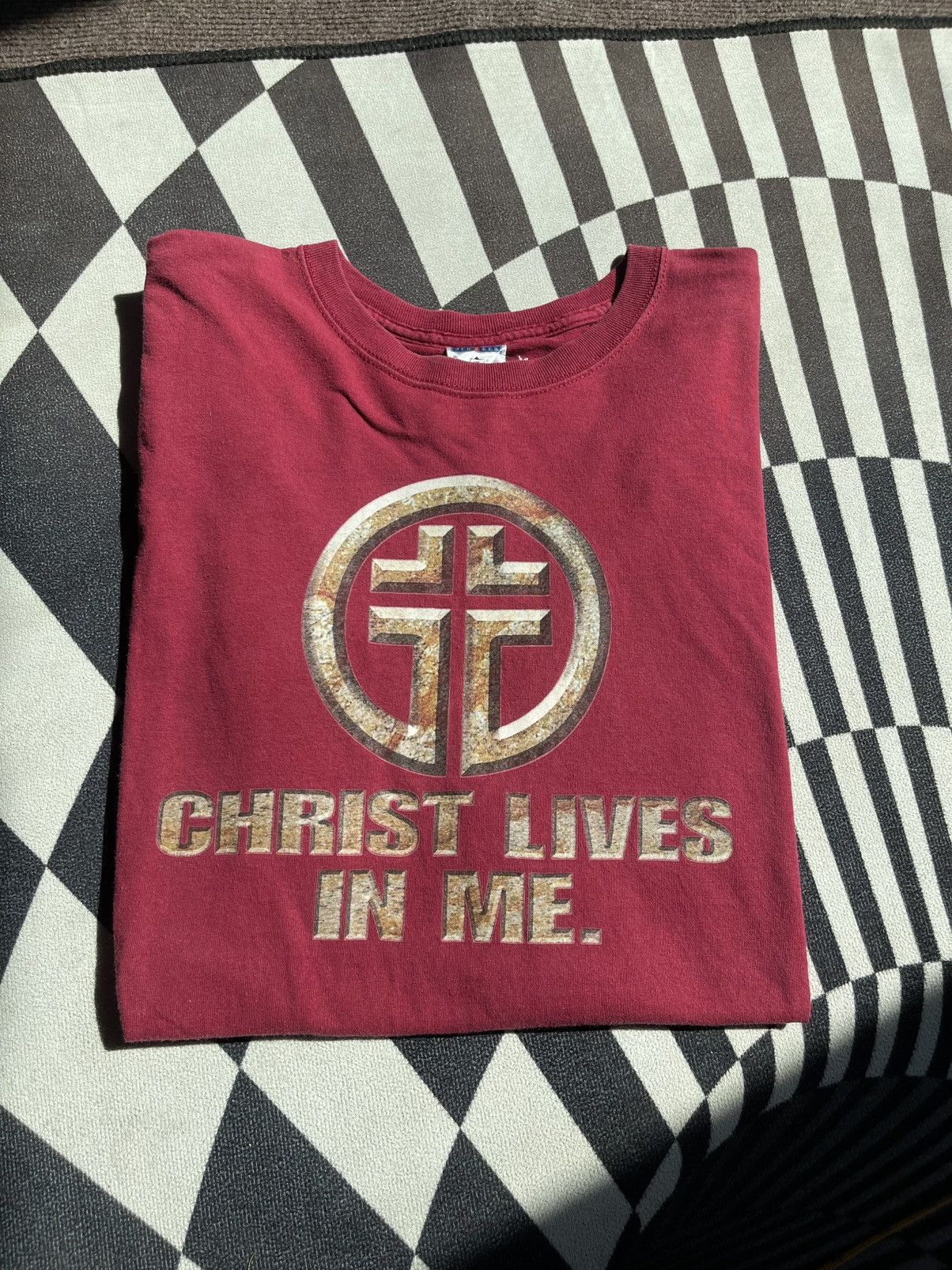 Vintage Vintage Jerzees "Christ Lives In Me" Graphic T-Shirt - 2XL Size US XXL / EU 58 / 5 - 1 Thumbnail