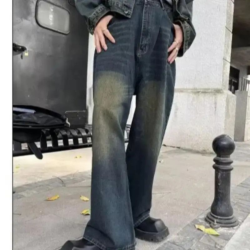 Japanese Brand High street loose straight leg casual jeans Size US 32 / EU 48 - 5 Thumbnail