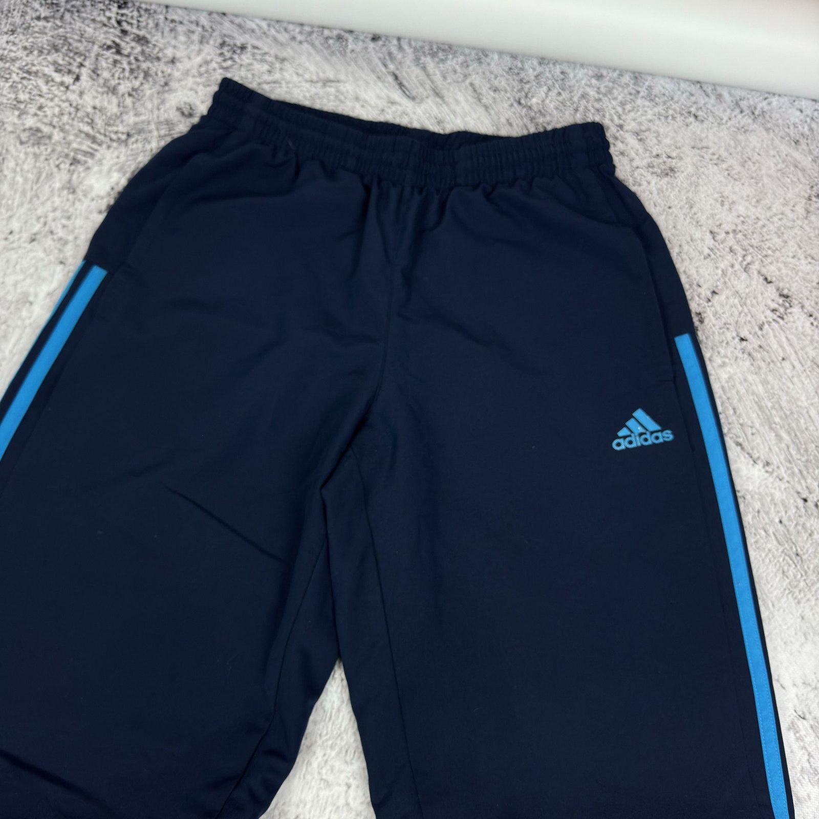 Adidas Adidas Navy Blue Logo Straight Leg Track Pant Small Size US 30 / EU 46 - 5 Thumbnail