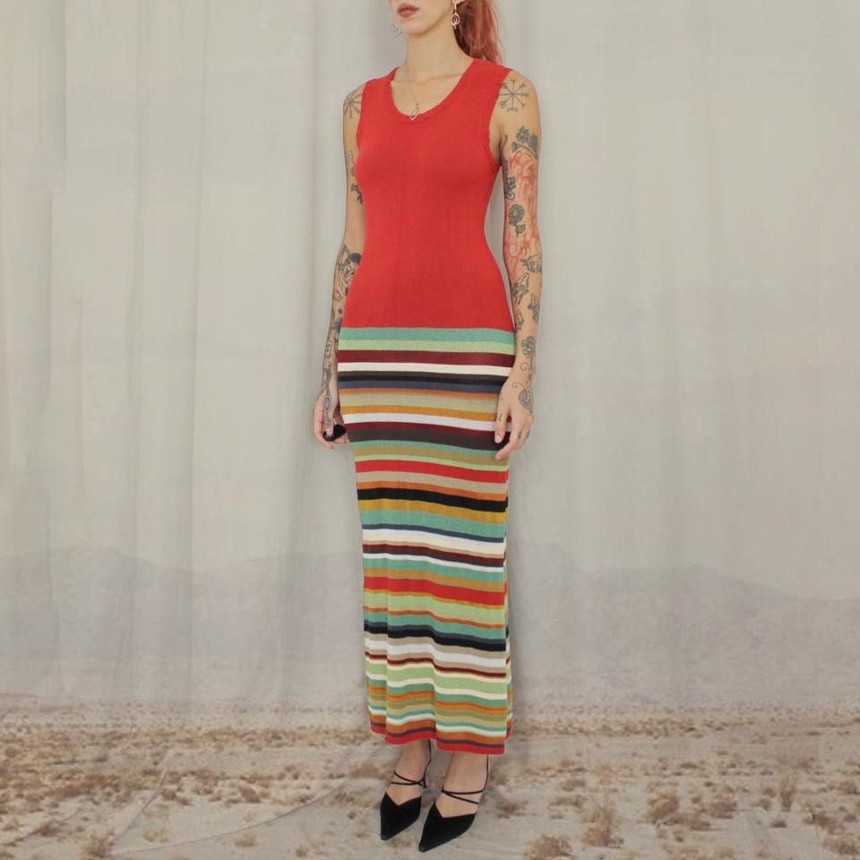 Missoni × Vintage 🌈MISSONI MAXI DRESS🌈 Size M / US 6-8 / IT 42-44 - 2 Thumbnail