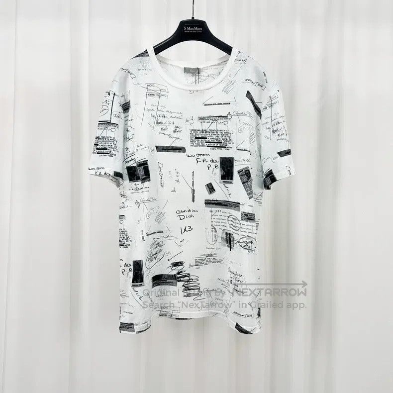 Dior Graffiti embroidered bee short sleeves